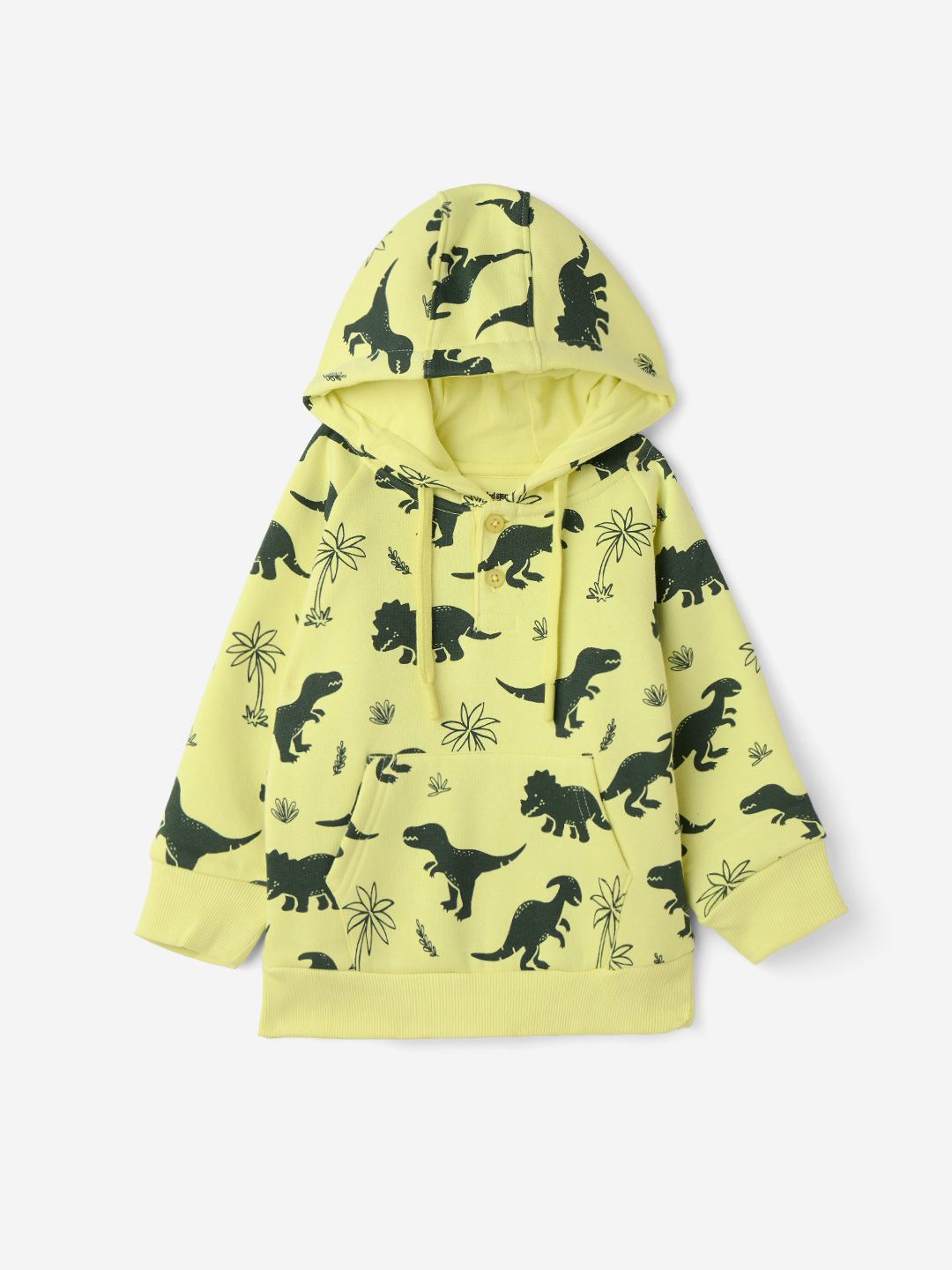 

The Souled Store Boys Printed Hooded Sweatshirt, Yellow