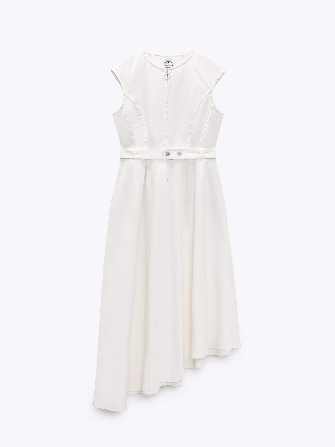 

ZARA Fit & Flare Dress, Beige