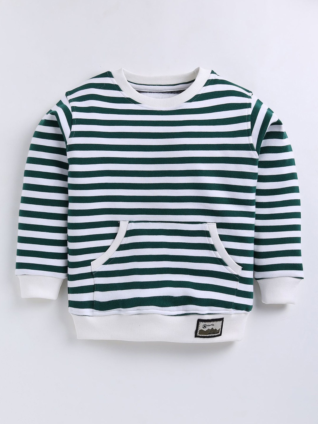 

Cutopies Boys Striped Sweatshirt, Green