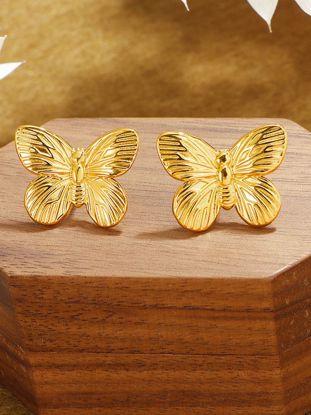 

StyleCast Gold-Plated Contemporary Shaped Studs