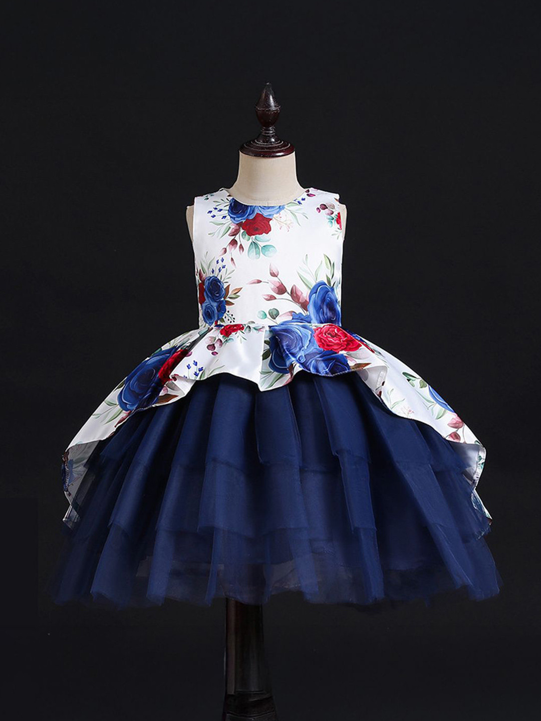 

Xsole Girls Fit & Flare Dress, Blue