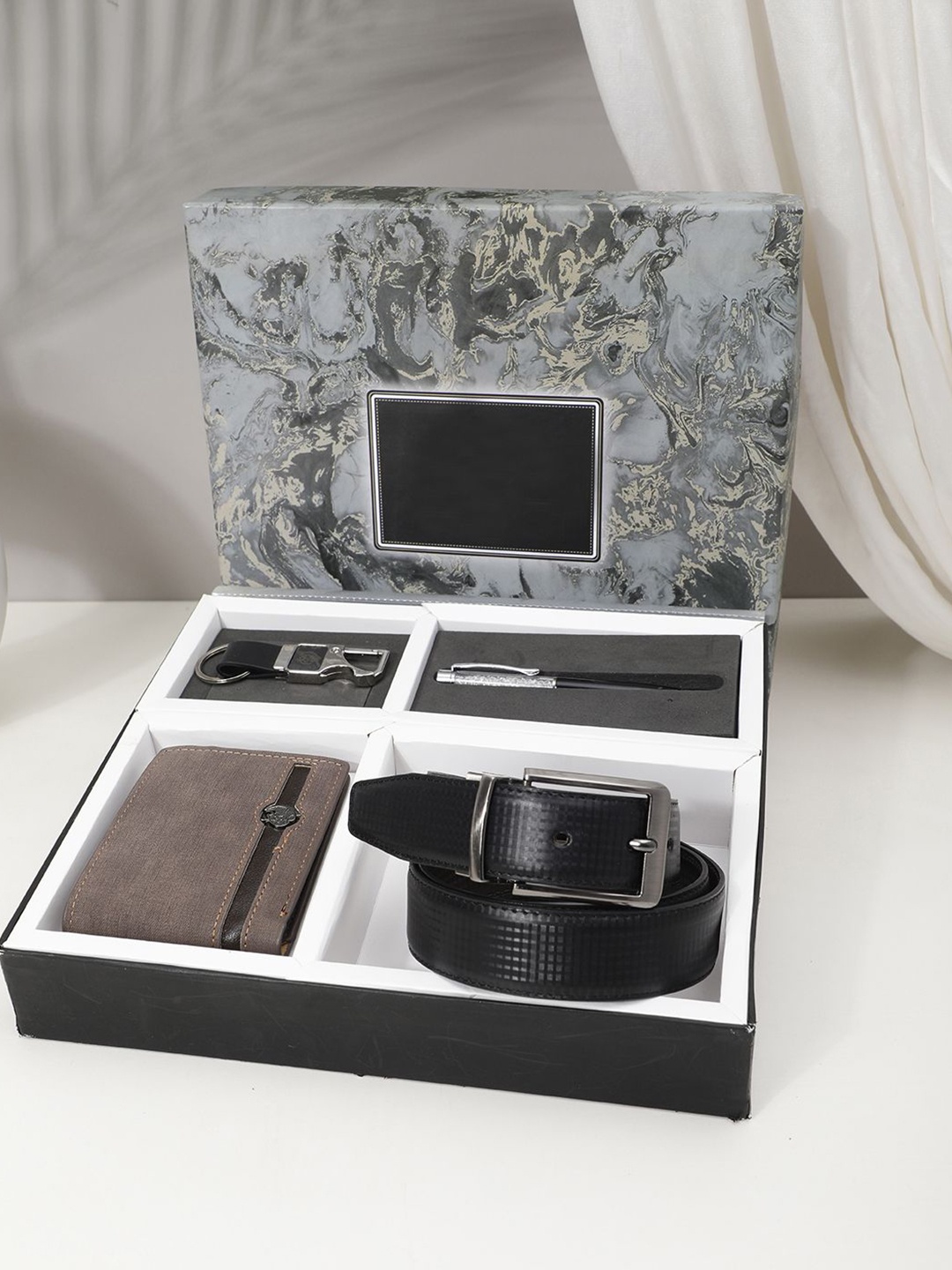 

SAZARA Men Accessory Gift Set of, Black
