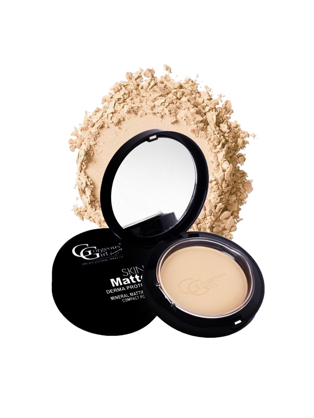 

Gorgeous Girl Skin Matte Derma Protect Compact Powder with SPF - 13 g- 03, Beige