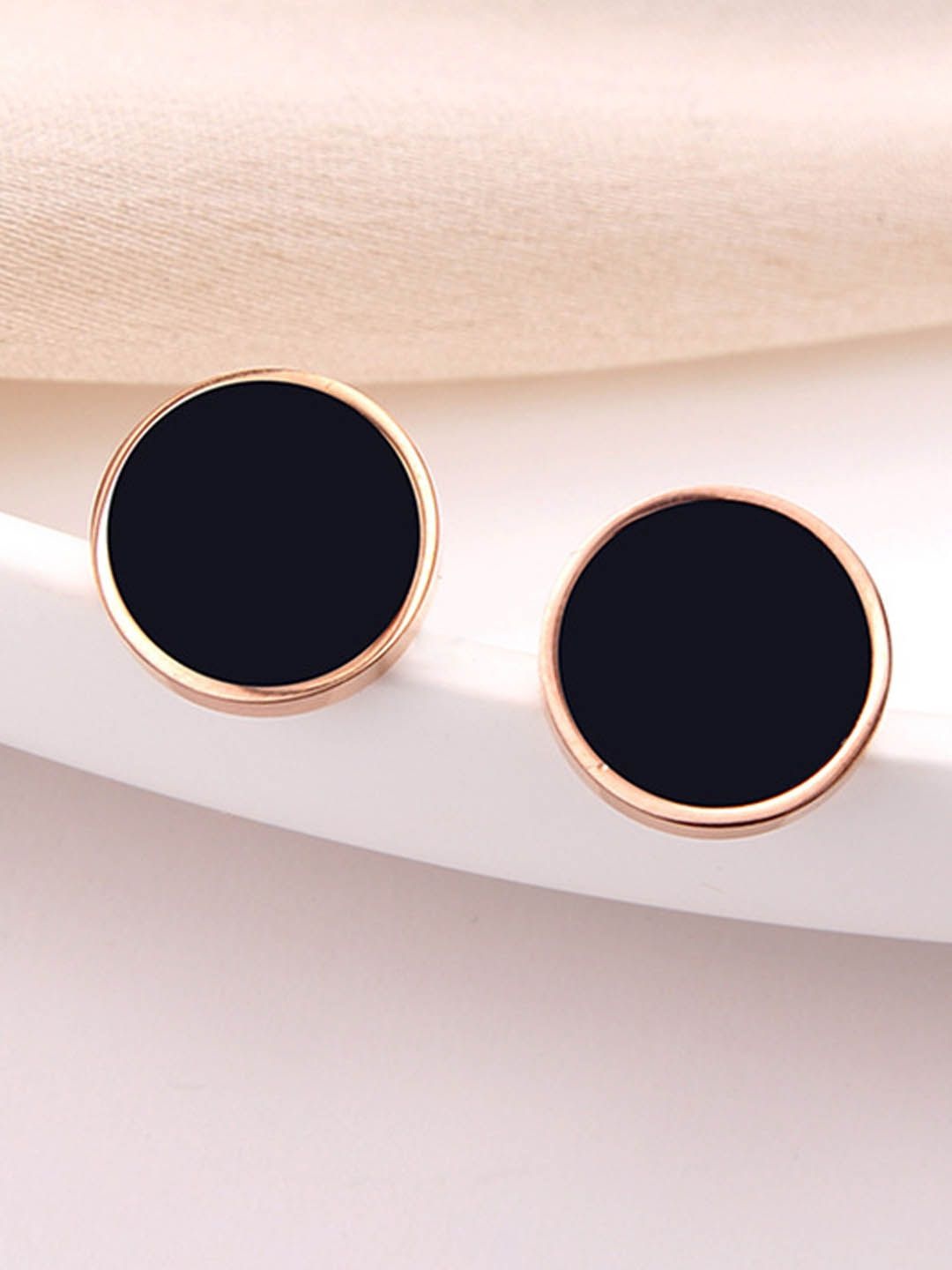 

StyleCast Circular Shaped Studs, Black