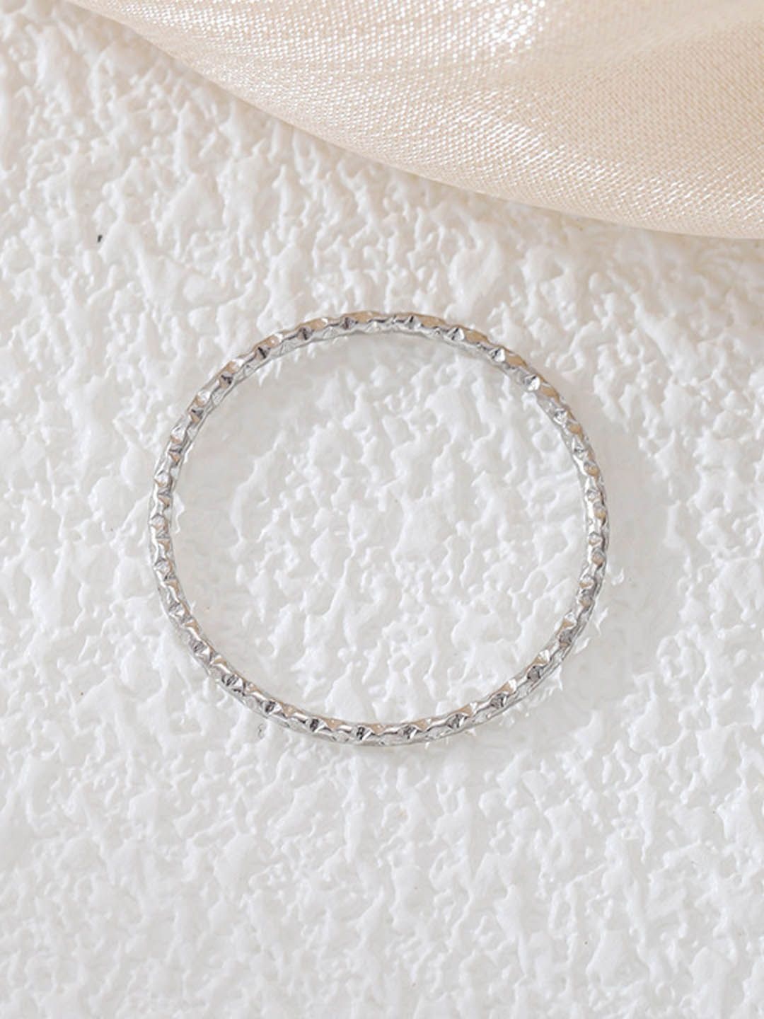 

StyleCast Silver-Toned Elegant Adjustable Finger Ring
