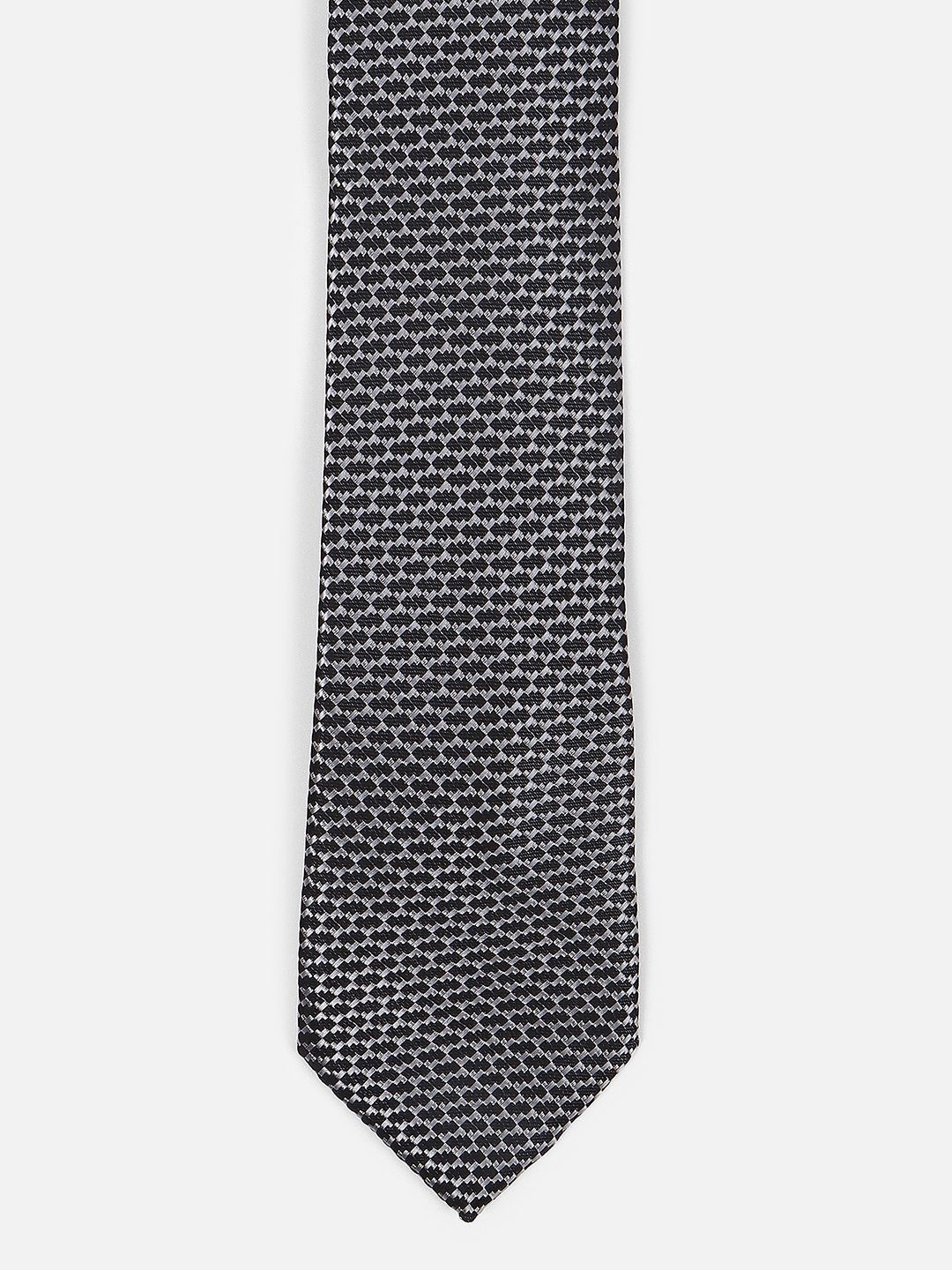 

Van Heusen Men Woven Design Skinny Tie, Grey