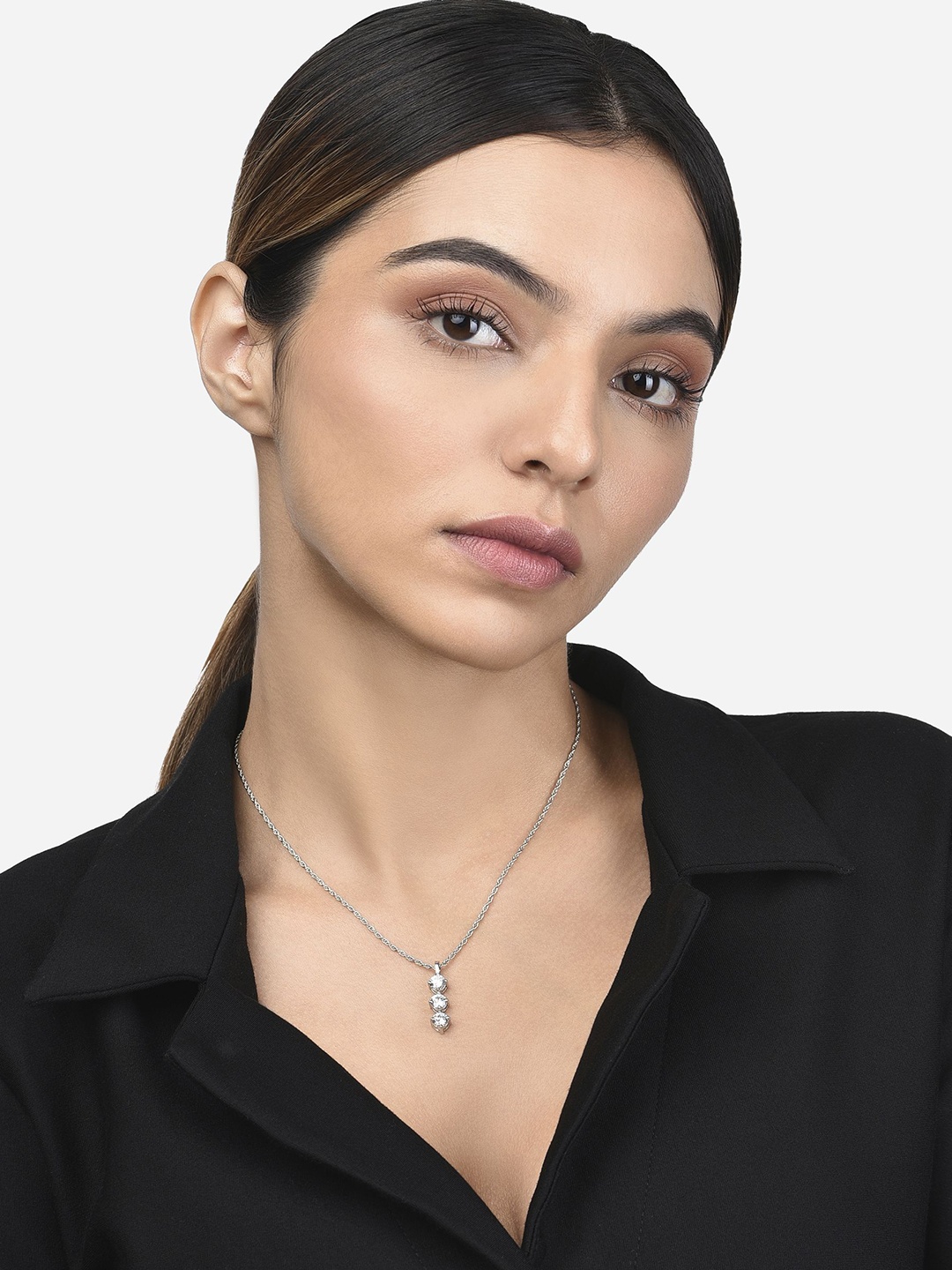 

FIAN Sterling Silver Rhodium-Plated Cubic Zirconia