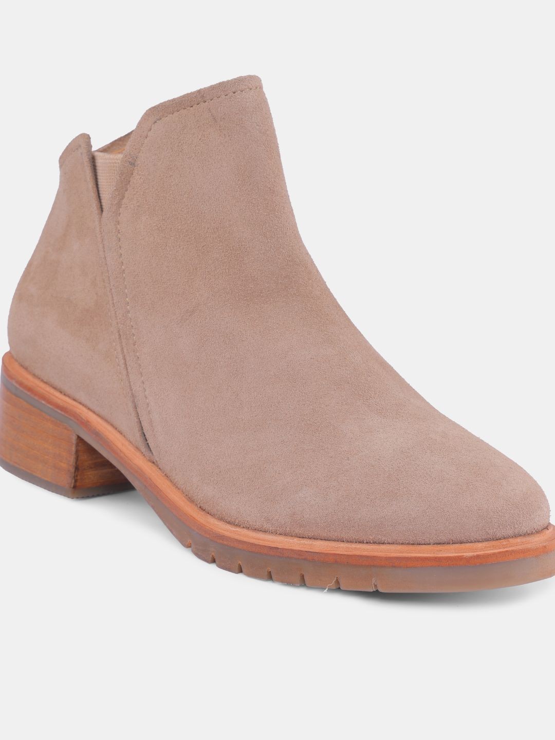 

HEEL YOUR SOLE Women Leather Regular Boots, Brown
