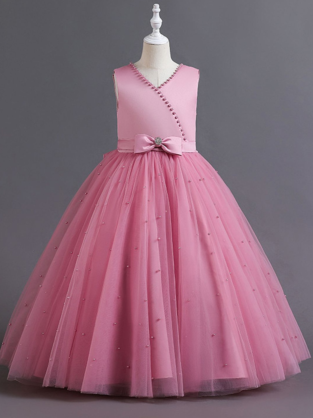 

Xsole Girls Embellished Gown Dress, Pink