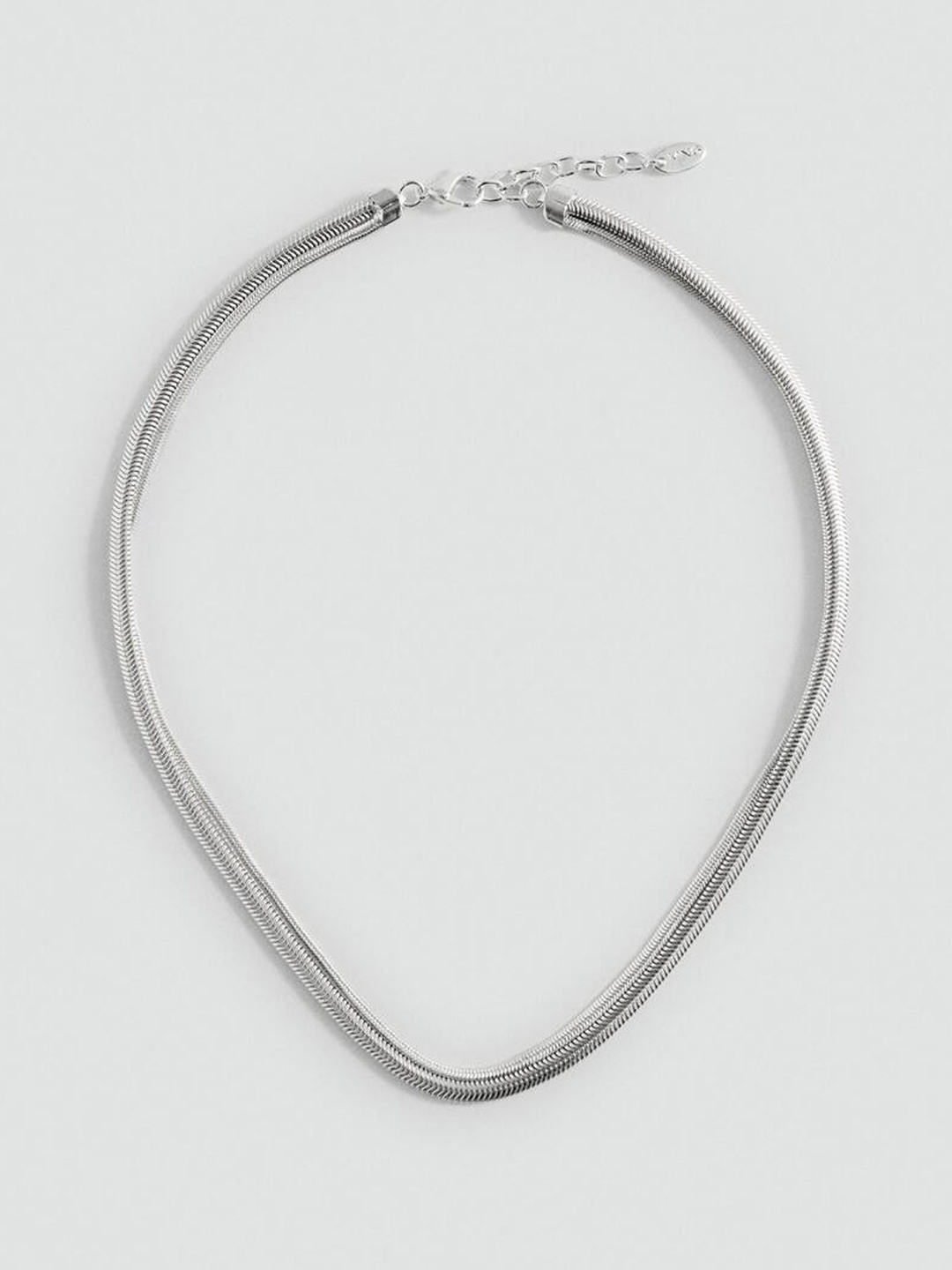 

MANGO Minimal Double Necklace, Steel