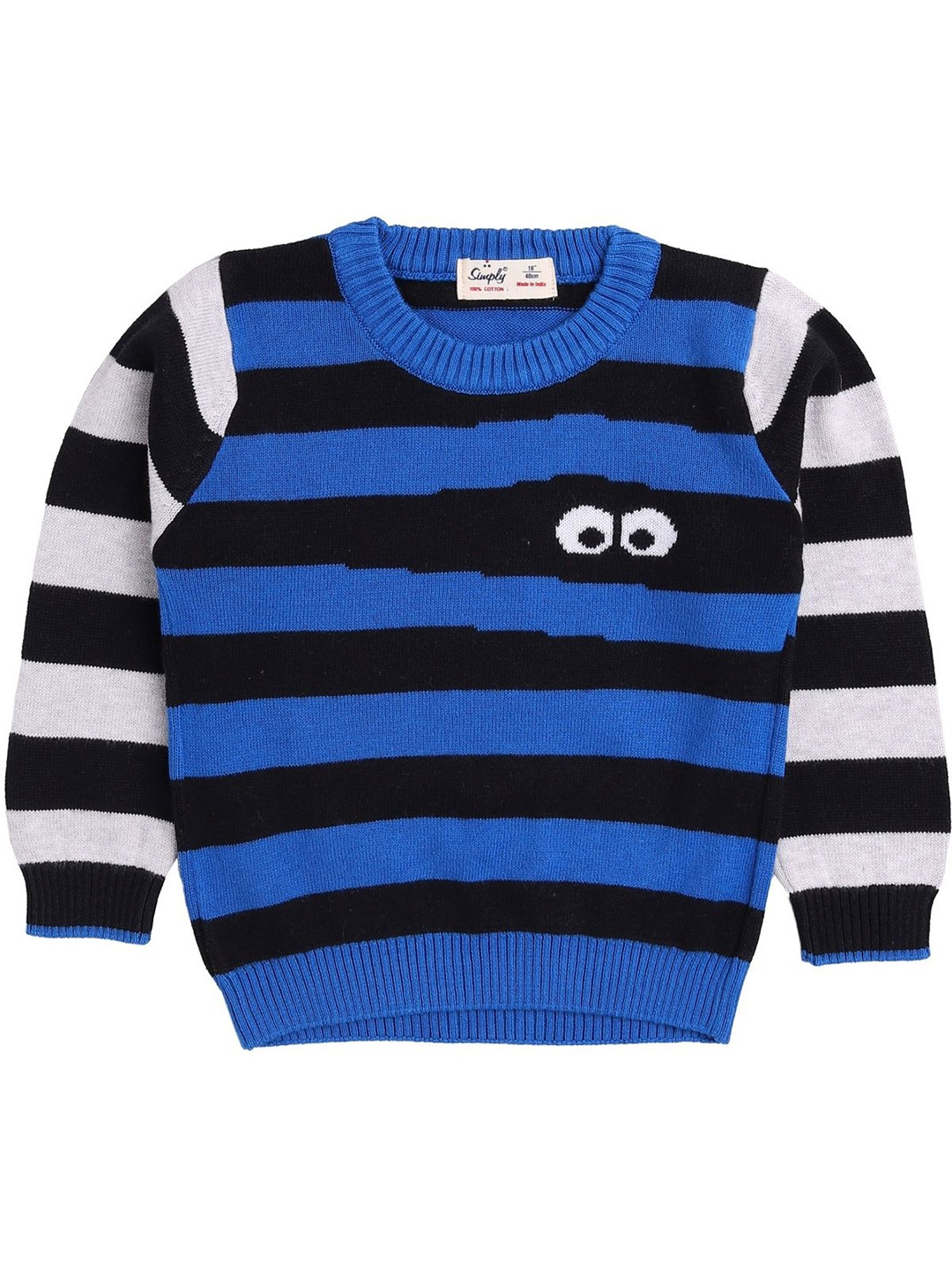 

Simply Boys Striped Pullover Sweaters, Blue