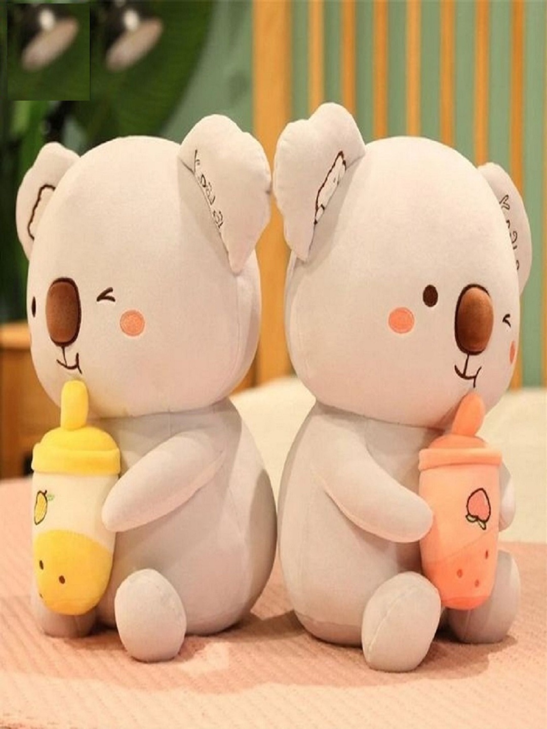 

AN TEDDY Kids Cotton Polyfill Animals and Birds Soft Toys and Dolls, Grey