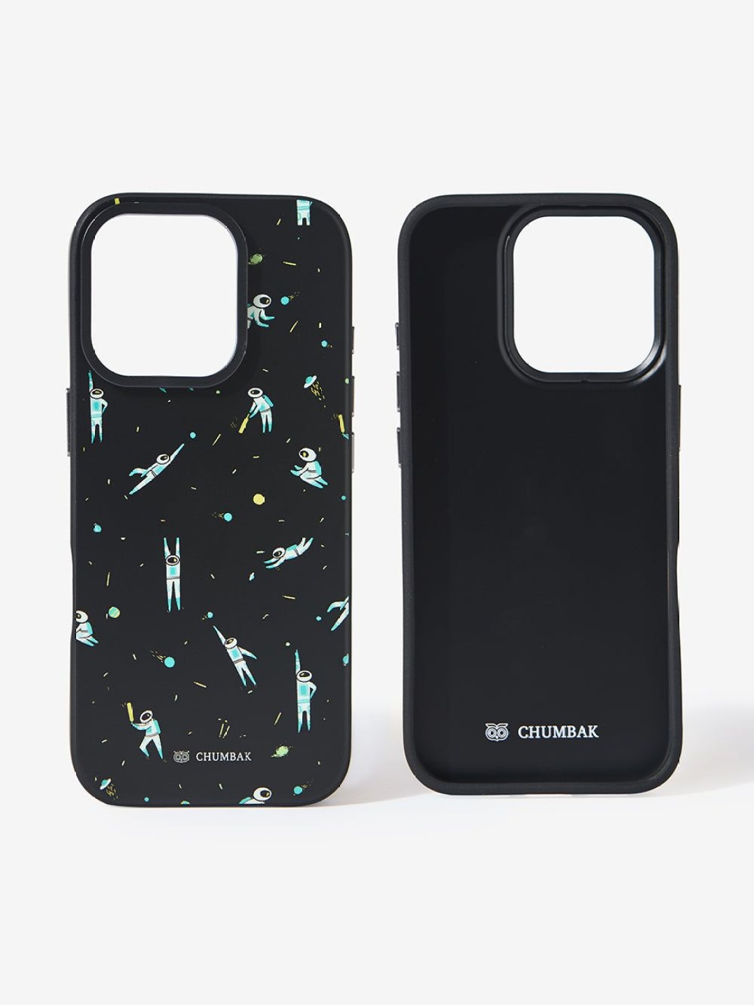 

Chumbak Phone Case Cover For iPhone 16 Pro Milky Way, Black