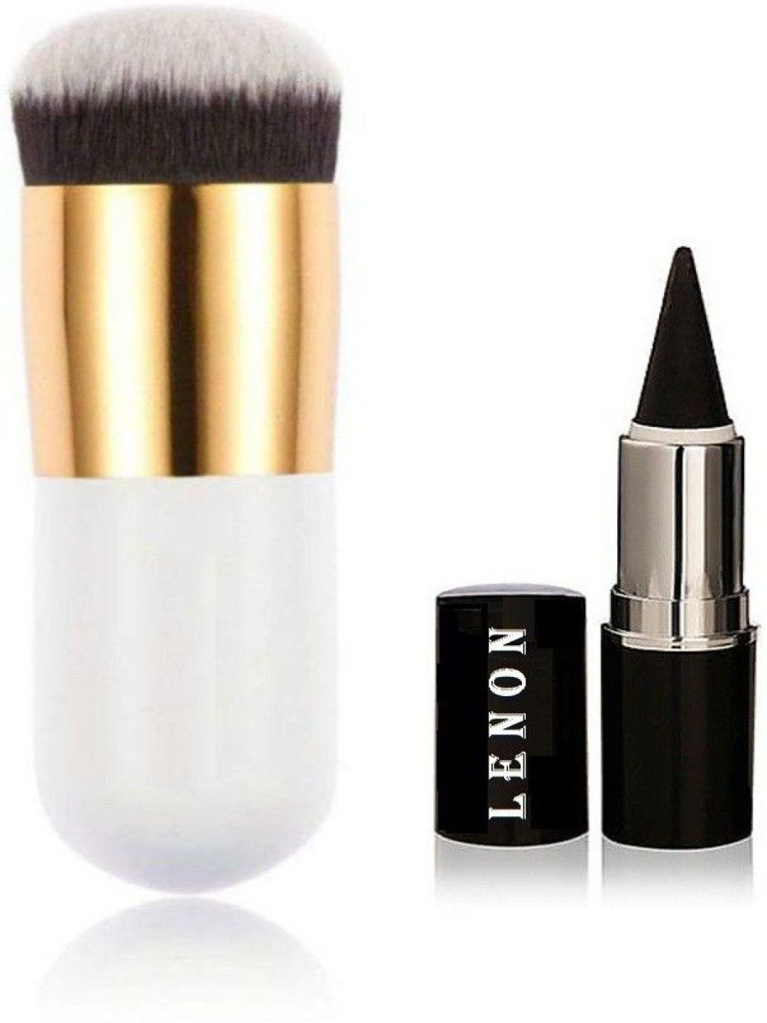 

Lenon Professional Makeup Brush & Black Kajal, Multi