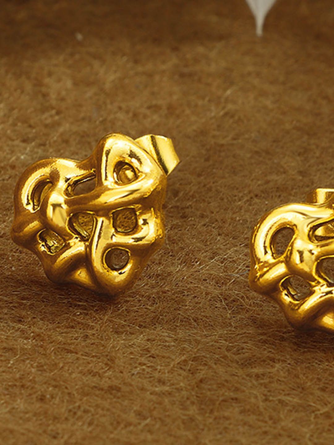 

StyleCast Gold-Plated Contemporary Shaped Studs