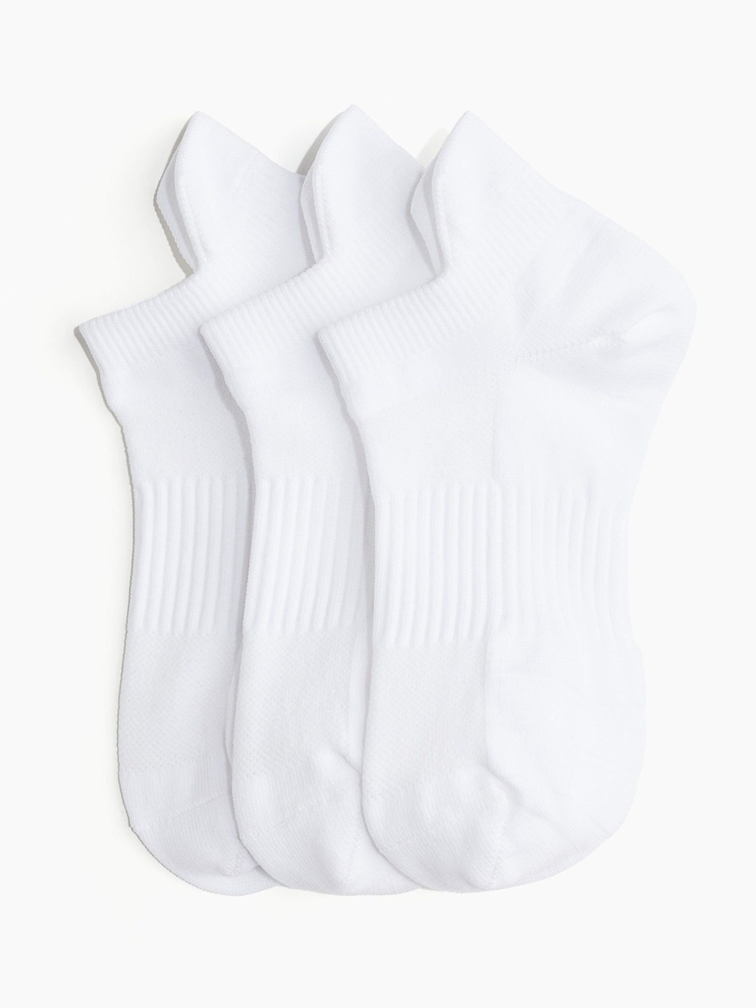

H&M 3-Pack Sports Socks In DryMove, White