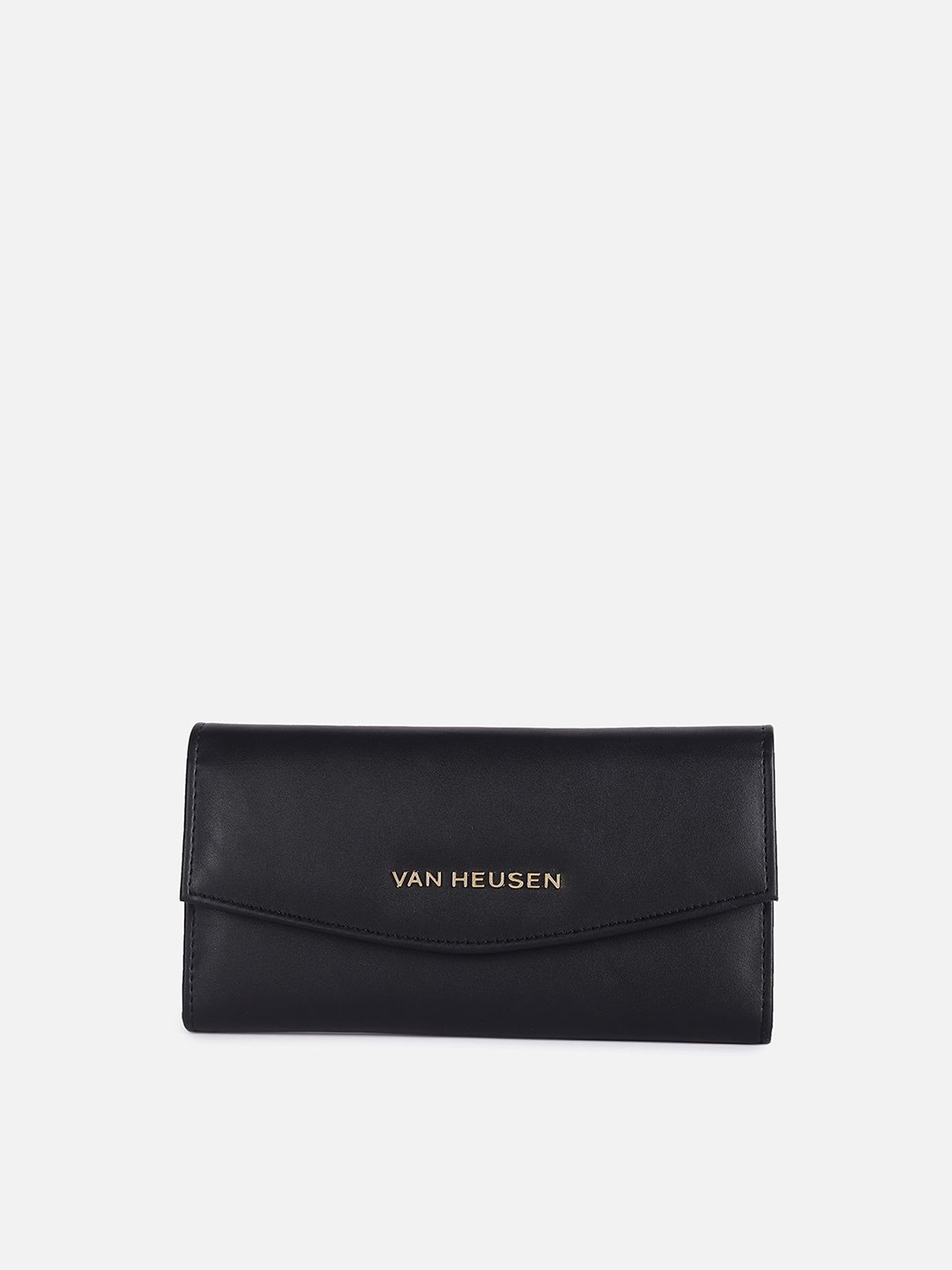 

Van Heusen Woman Women Leather Three Fold Wallet, Black