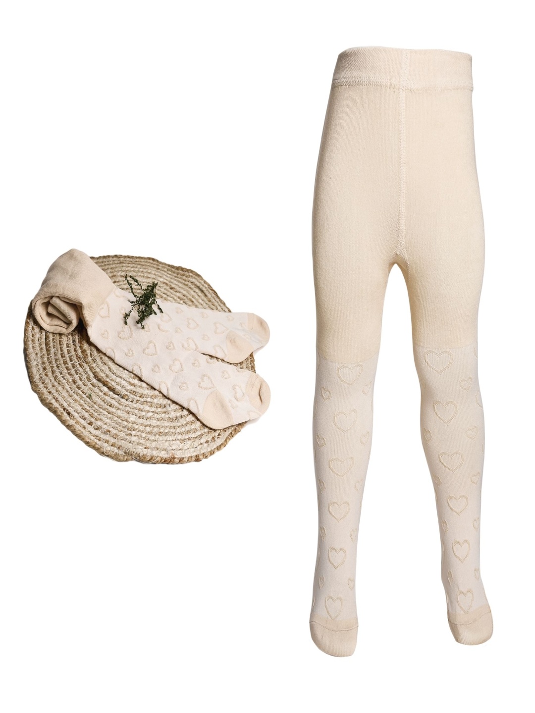 

The Little Lookers Girl Cotton Stockings, Beige