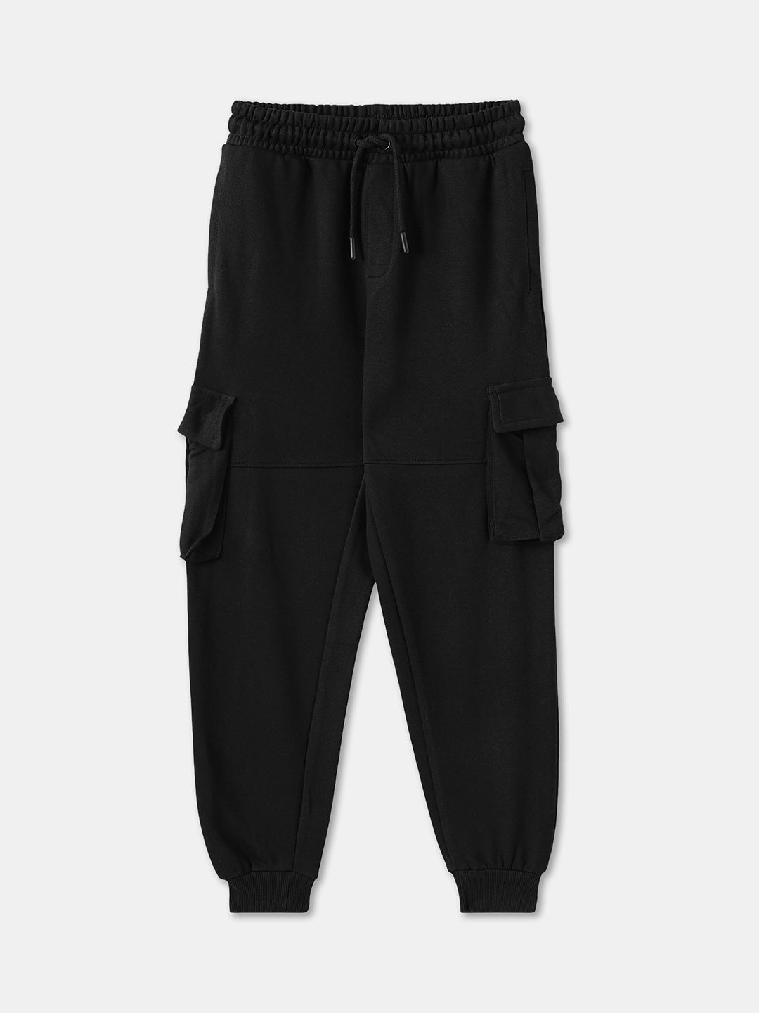 

R&B Boys Cotton Regular Fit Jogger, Black