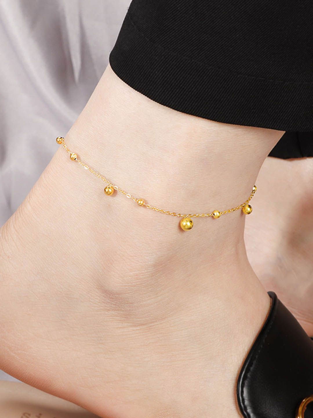 

StyleCast Gold-Toned Elegant Beaded Anklet