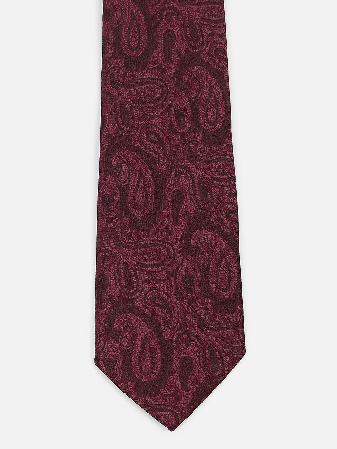 

Van Heusen Men Printed Skinny Tie, Maroon