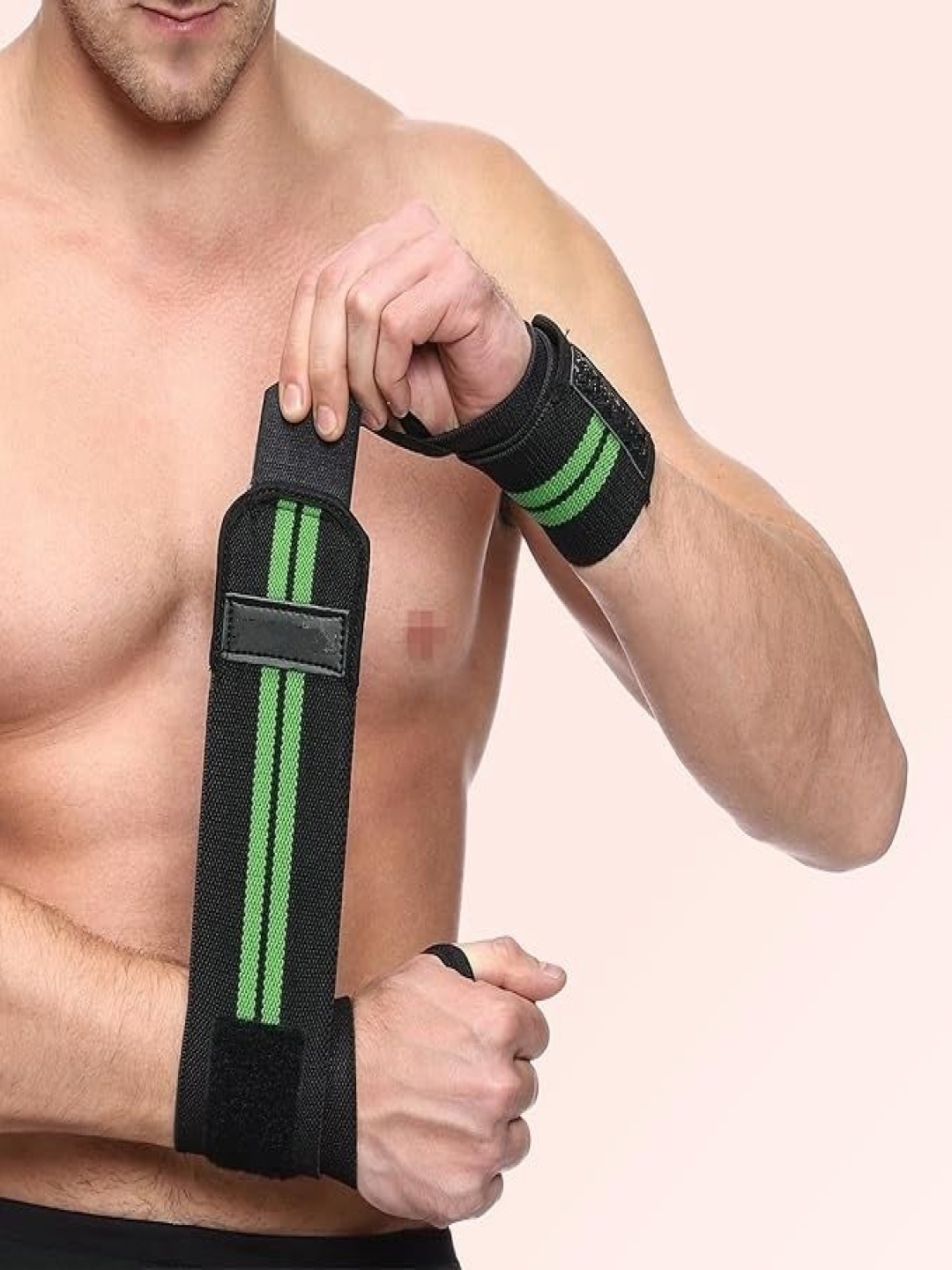 

Body Smith Weight Lifting Wrist Support Straps With Thumb Loop, Black