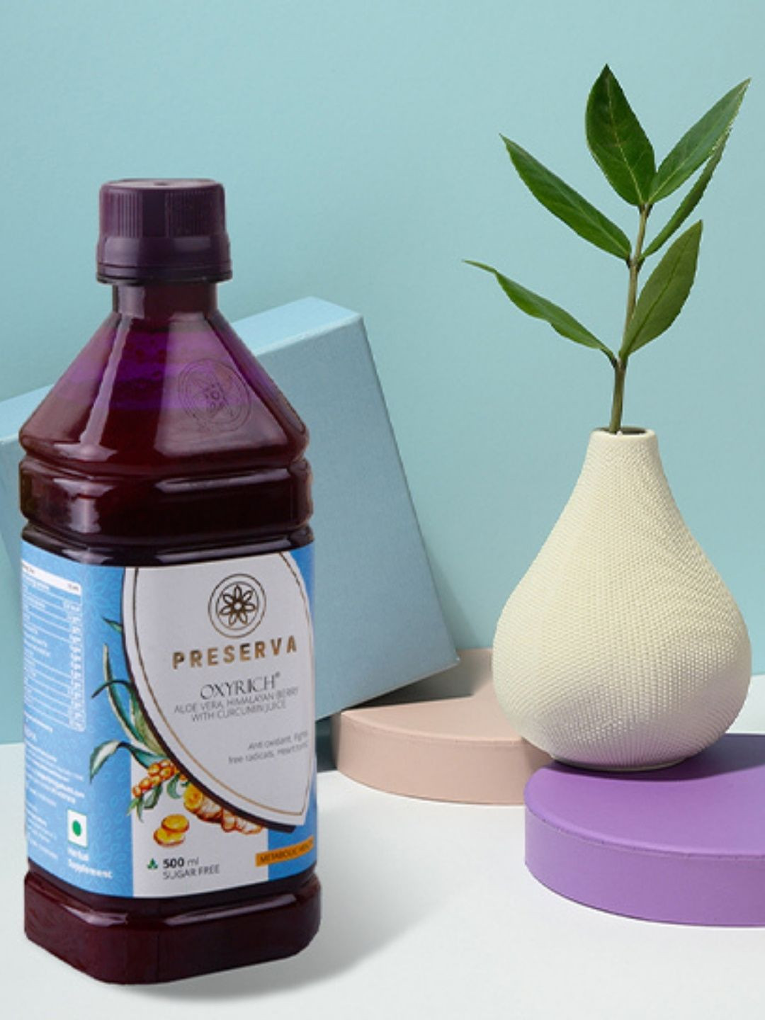 

Preserva Wellness Oxyrich Juice For Healthy Skin - 500 ml, Purple