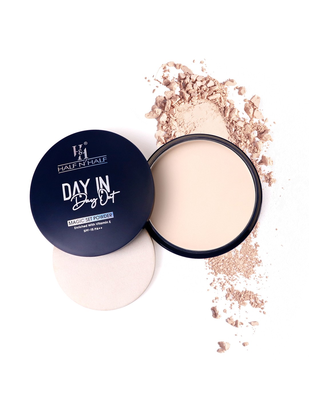 

Half N Half Day In Day Out SPF15 Magic Set Powder with Vitamin E - Morning Glow 01, Beige