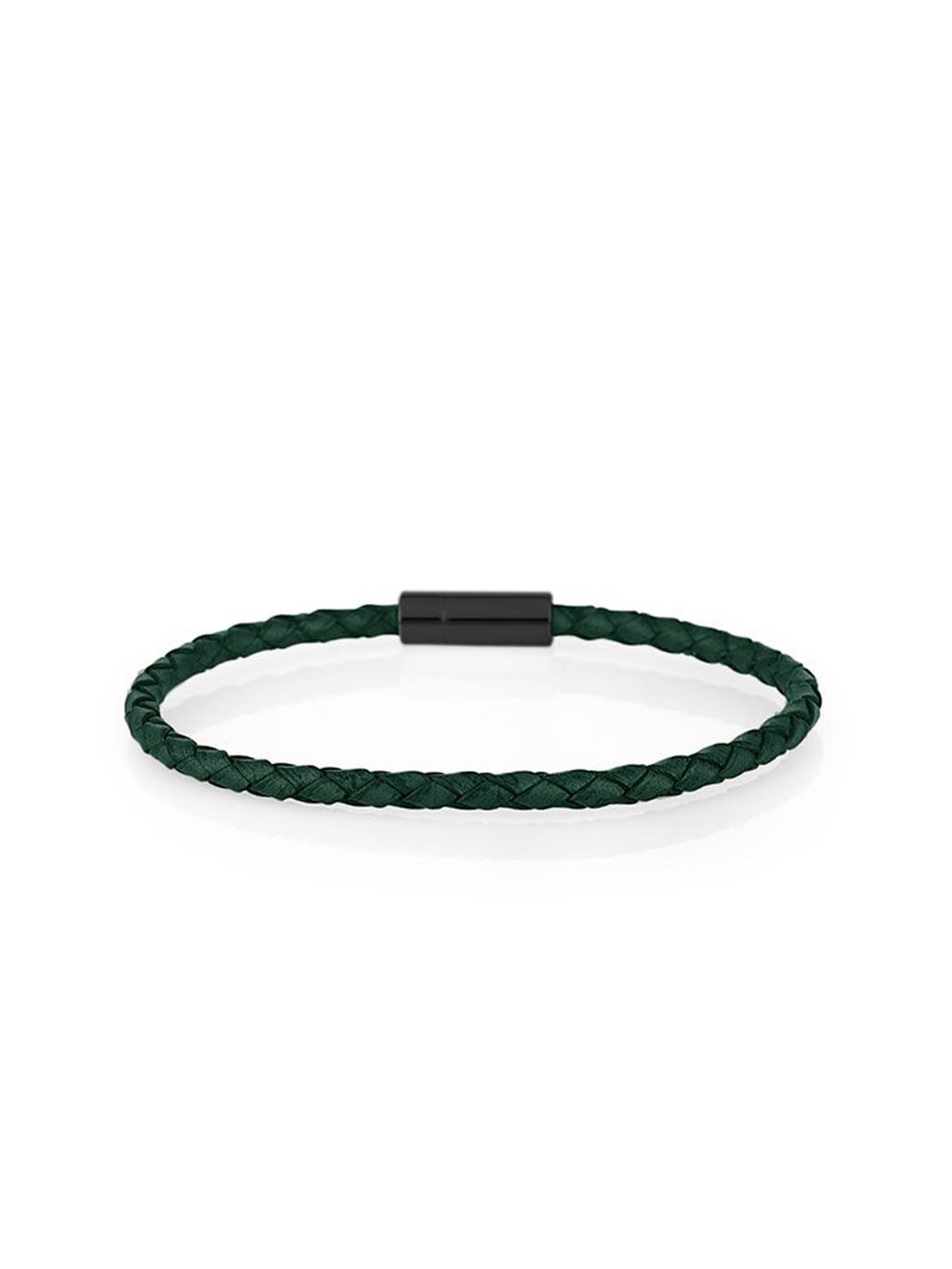 

SANTA BARBARA POLO & RACQUET CLUB Men Leather Wraparound Bracelet, Green
