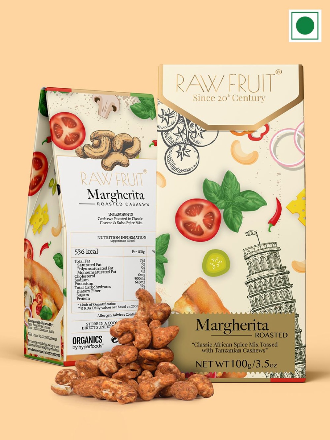 

RawFruit Pink Salt Roasted Cashew 100g, Multi