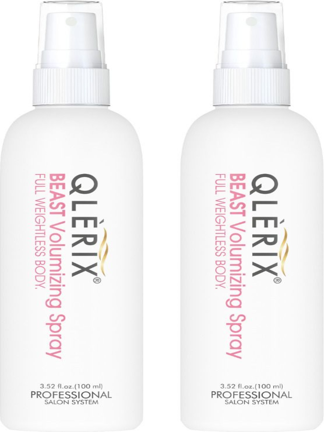 

QLERIX Set Of 2 Beast Volumizing Spray - 100 ml Each, Transparent