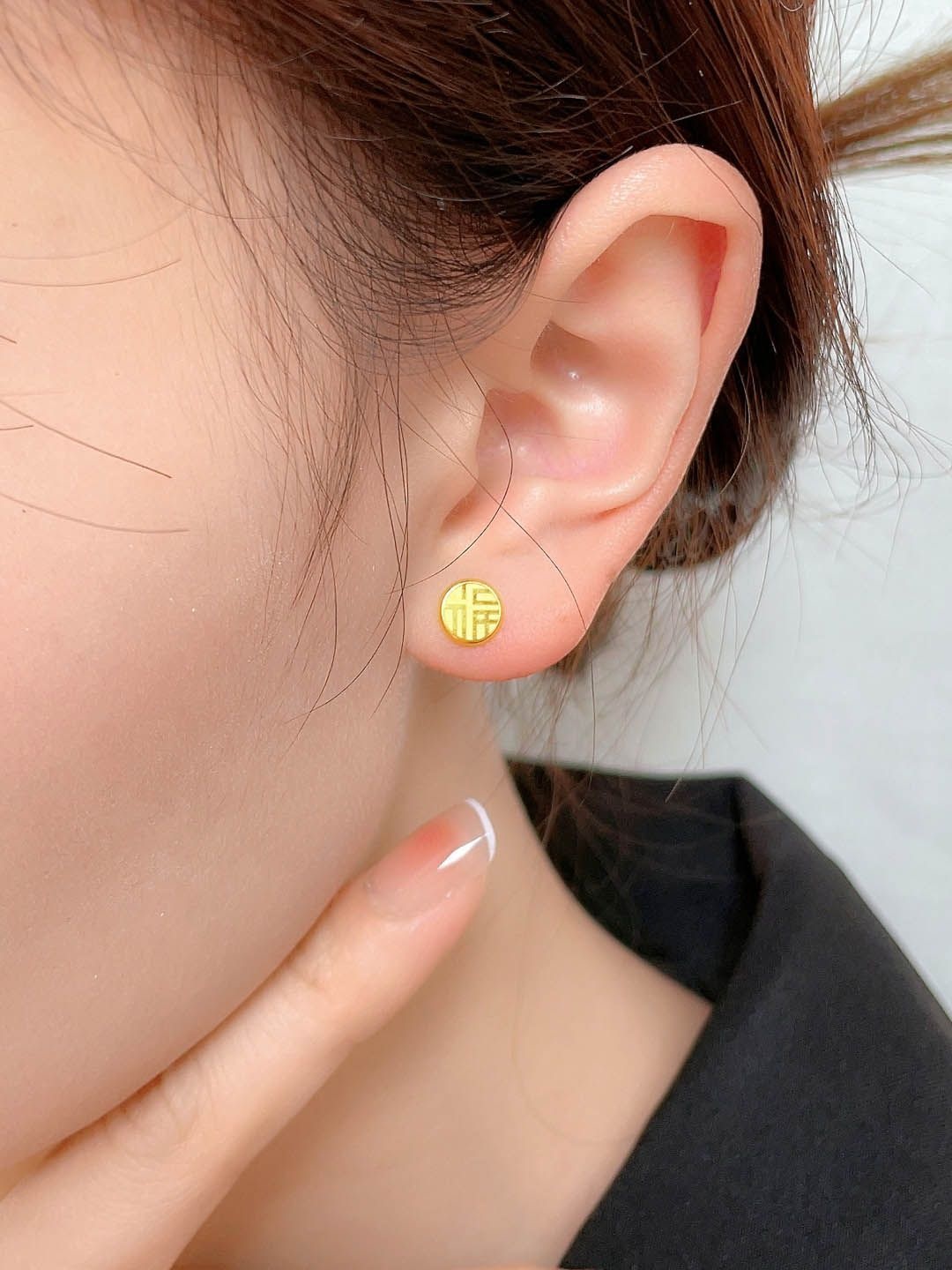 

StyleCast Circular Shaped Studs, Gold