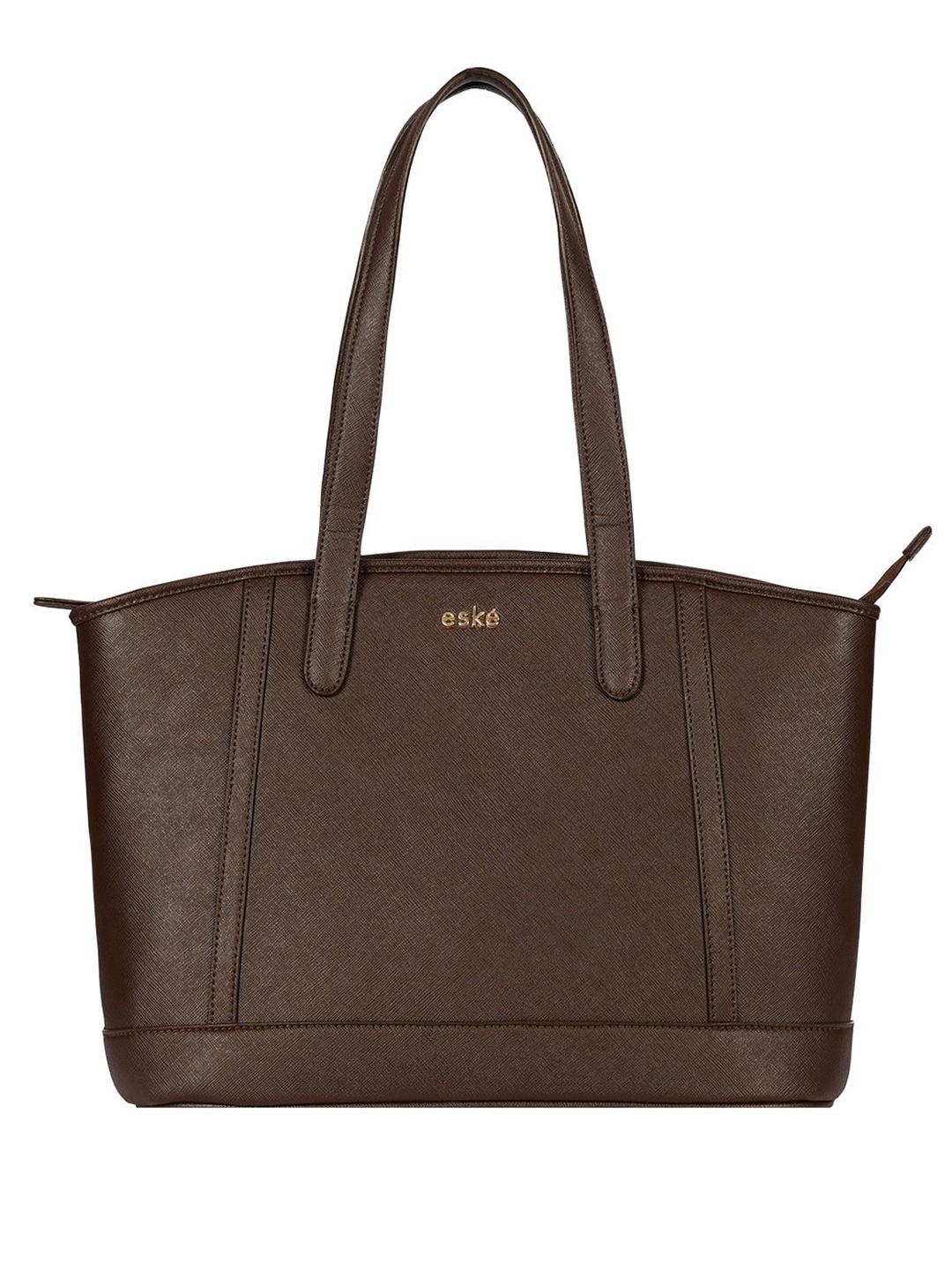 

Eske Textured Oversized Structured Tote Bag, Brown