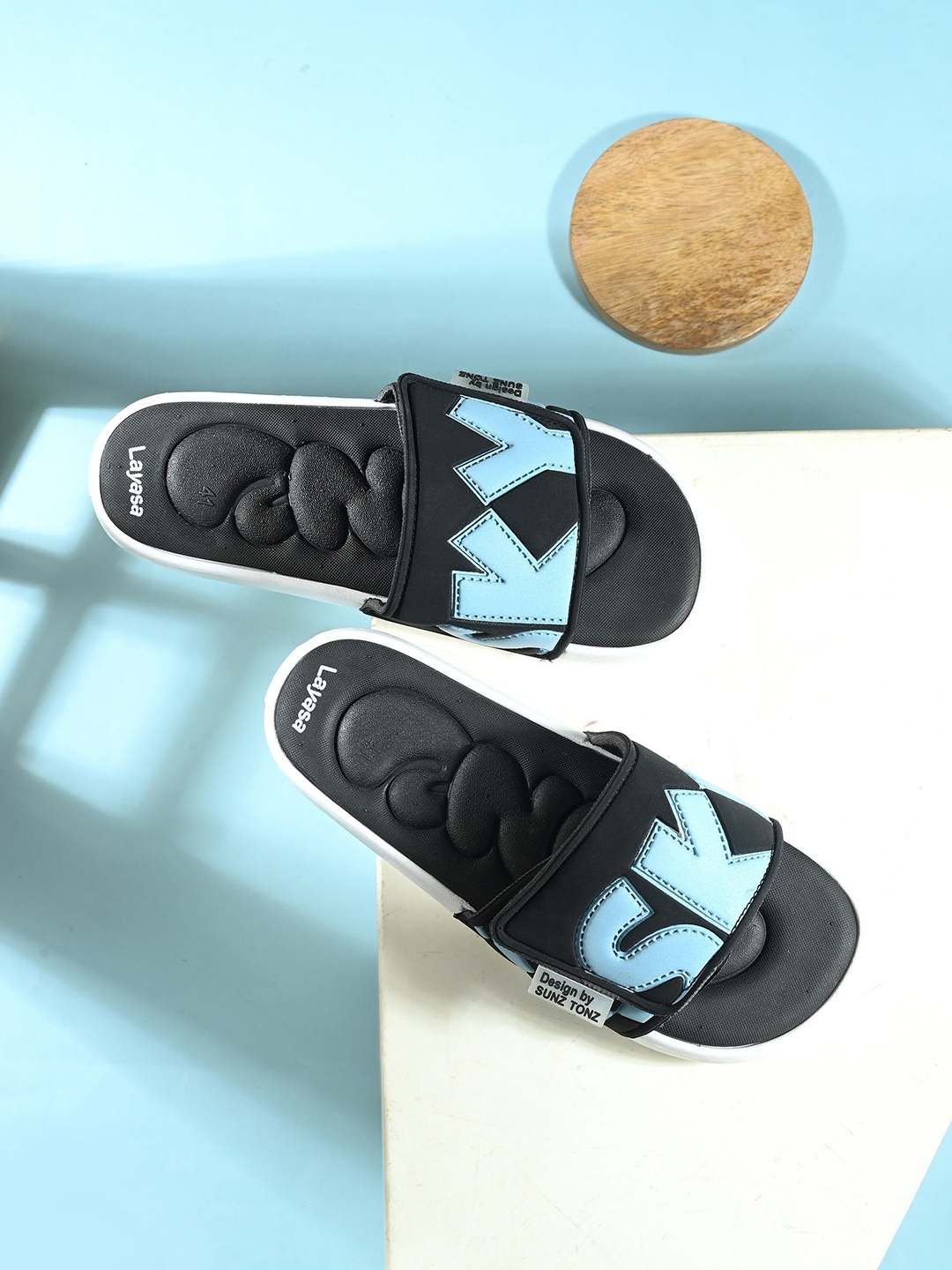 

Layasa Men Sliders, Blue