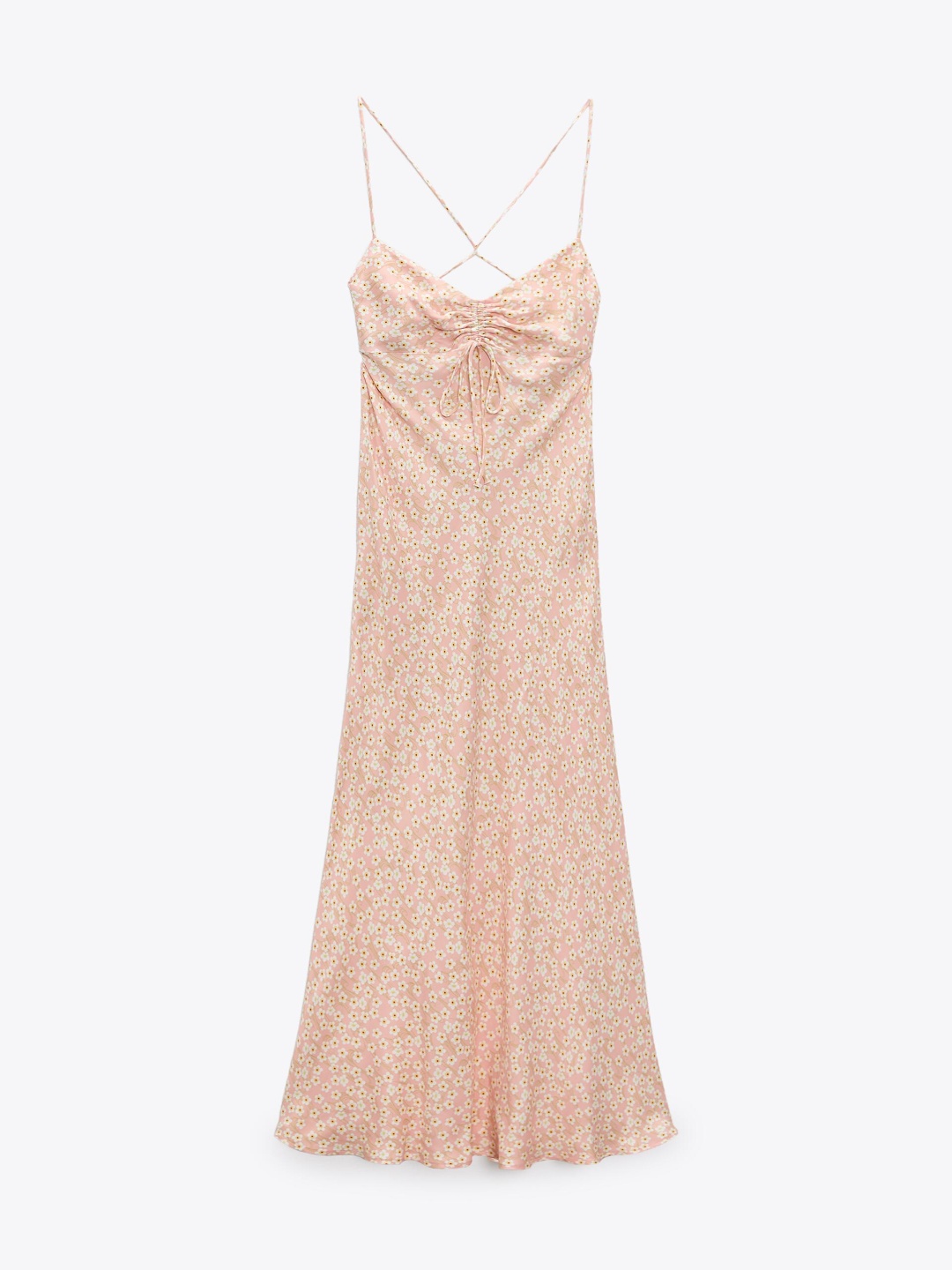 

ZARA Print Maxi Dress, Pink