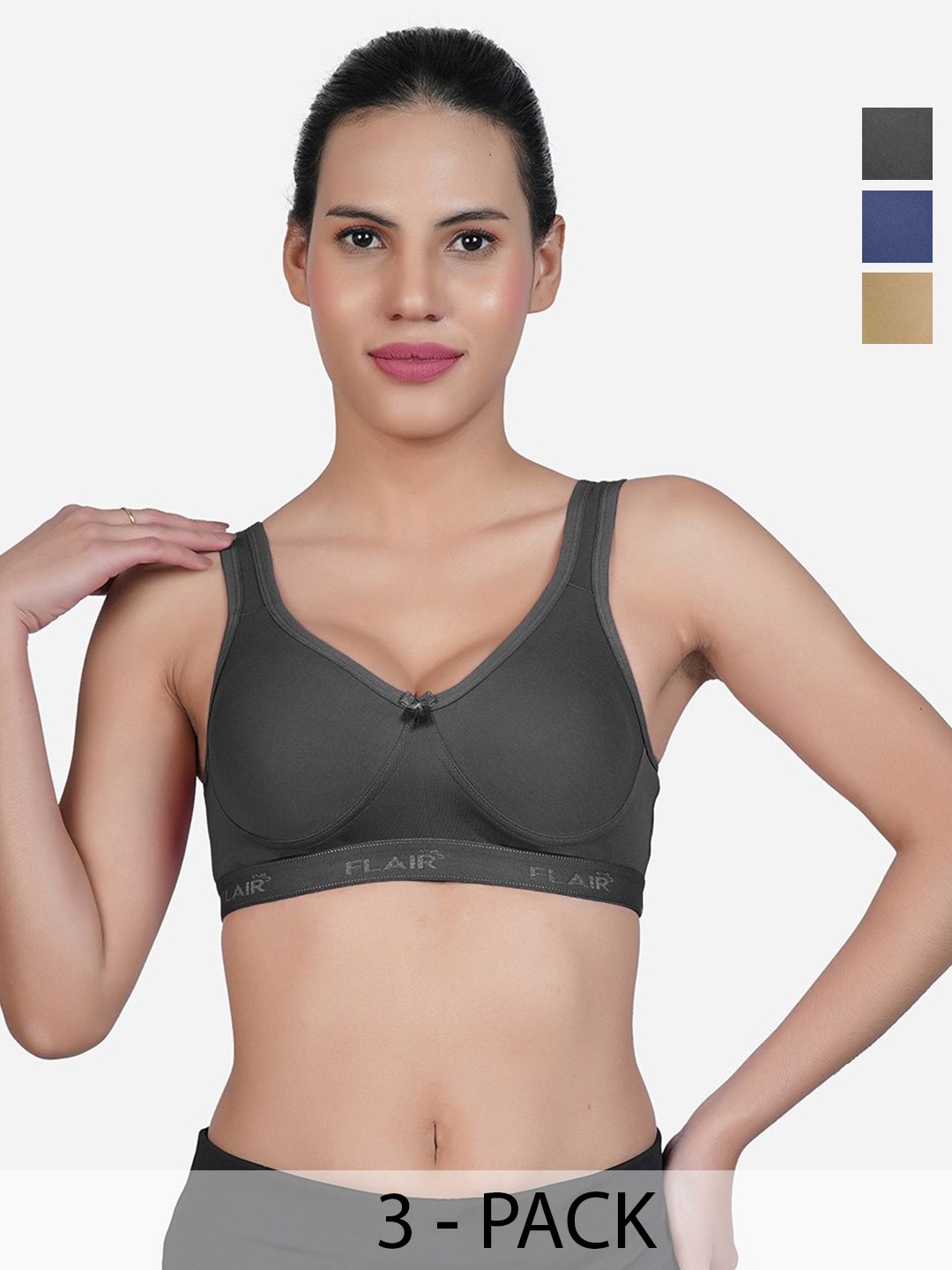 

SHYAM SONS FLAIR Bra Full Coverage, Black