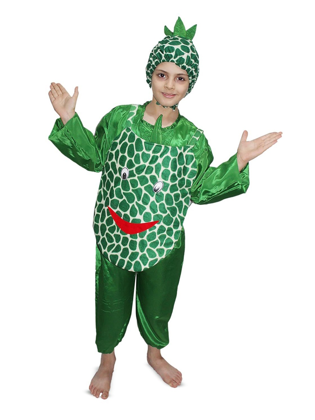 

Kaku Fancy dresses Kids Fancy Dresses Pineapple Fruits Costume Set, Green