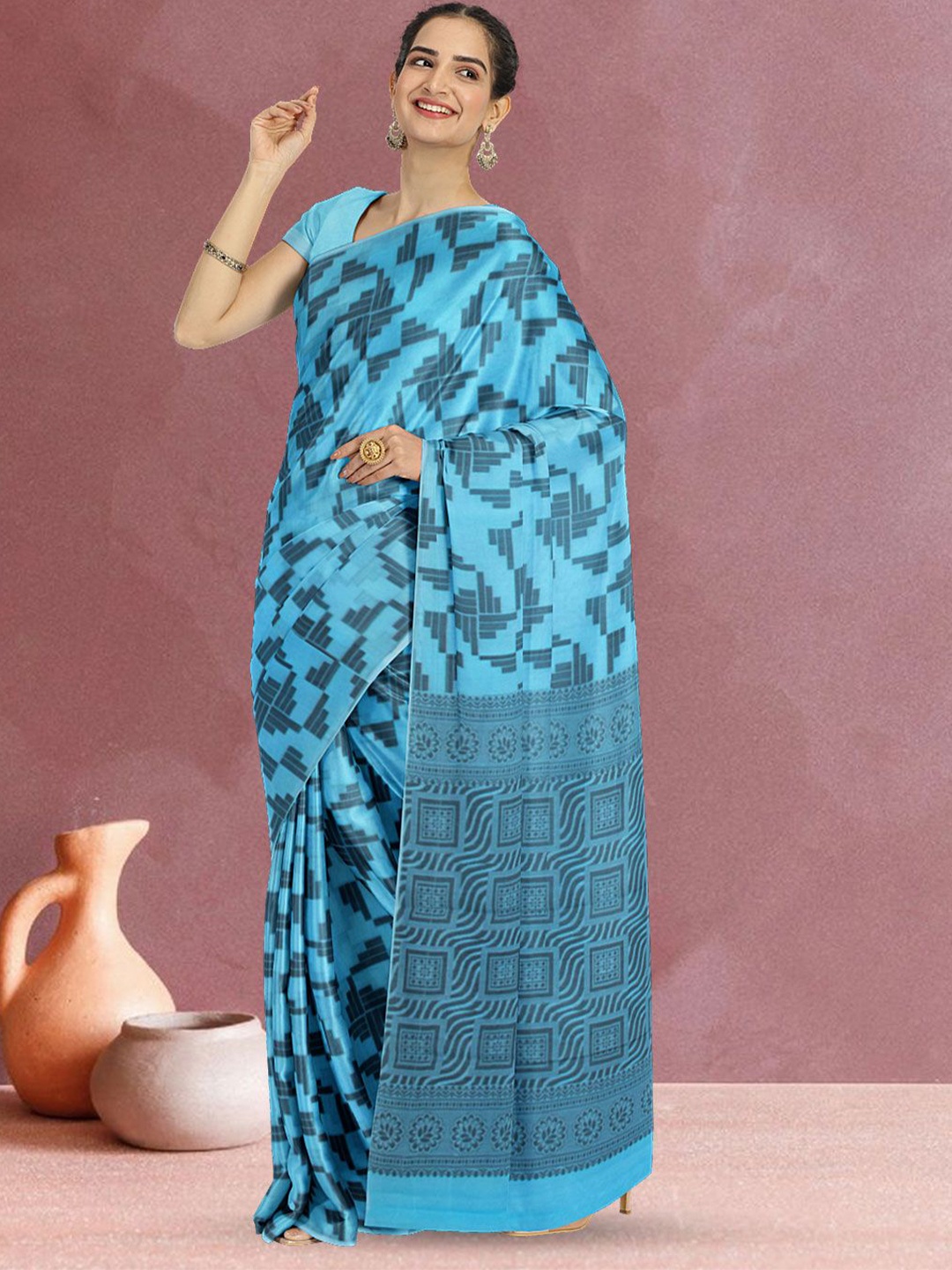 

Avishya Woven Design Saree, Blue