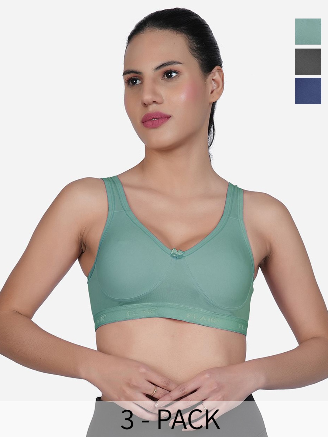 

SHYAM SONS FLAIR Bra Full Coverage, Green