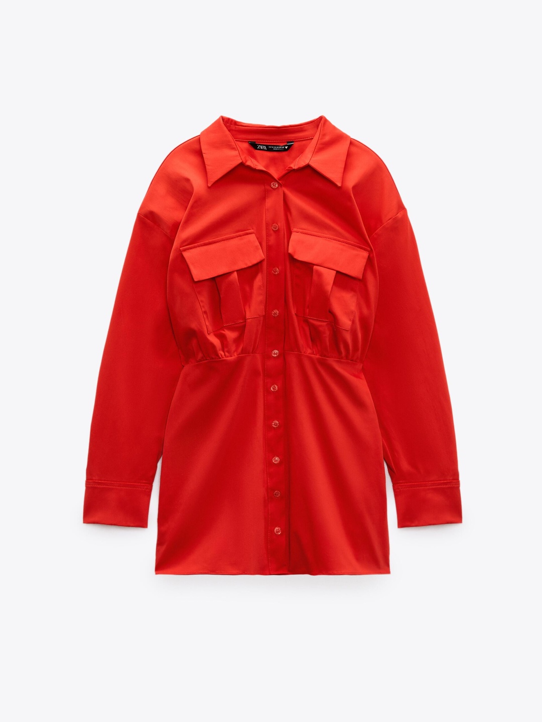 

ZARA Shirt Dress, Red