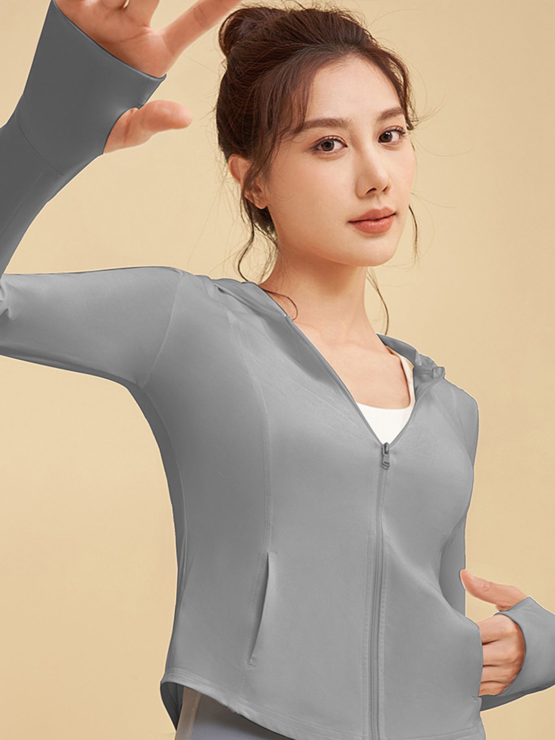 

LULU & SKY Women Hooded Top, Grey