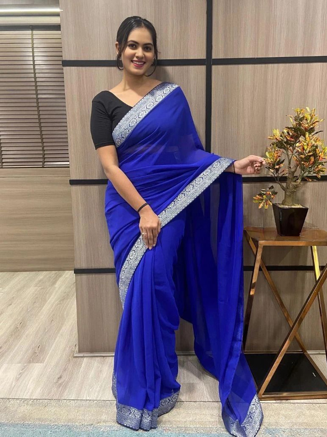 

Aika Saree, Blue