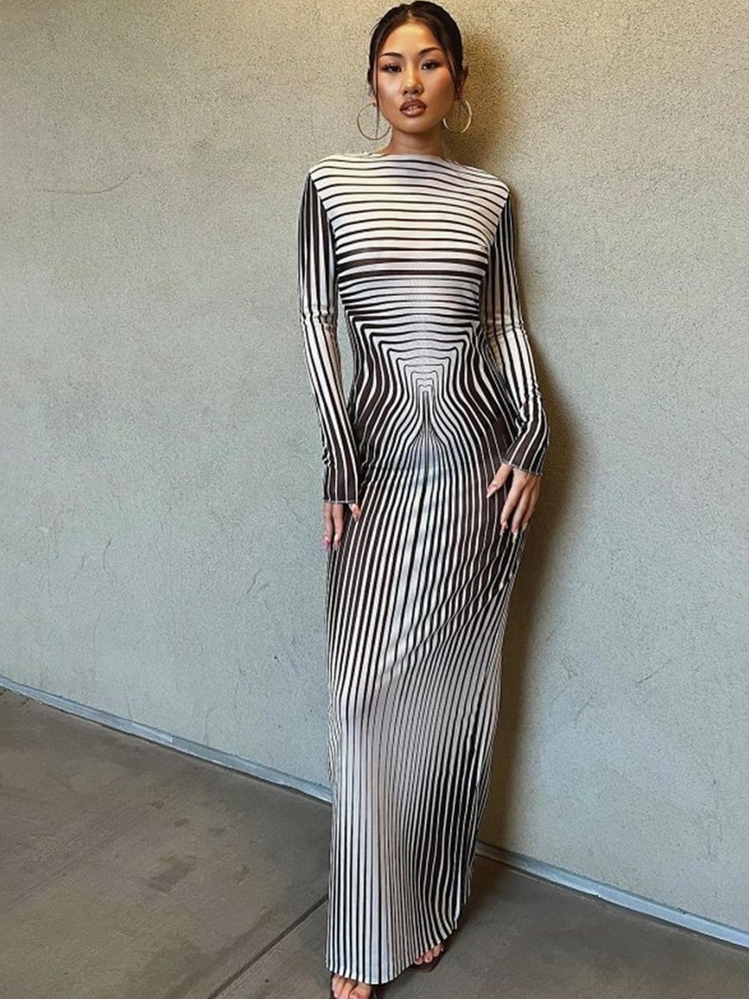 

LULU & SKY Striped Maxi Dress, Multi