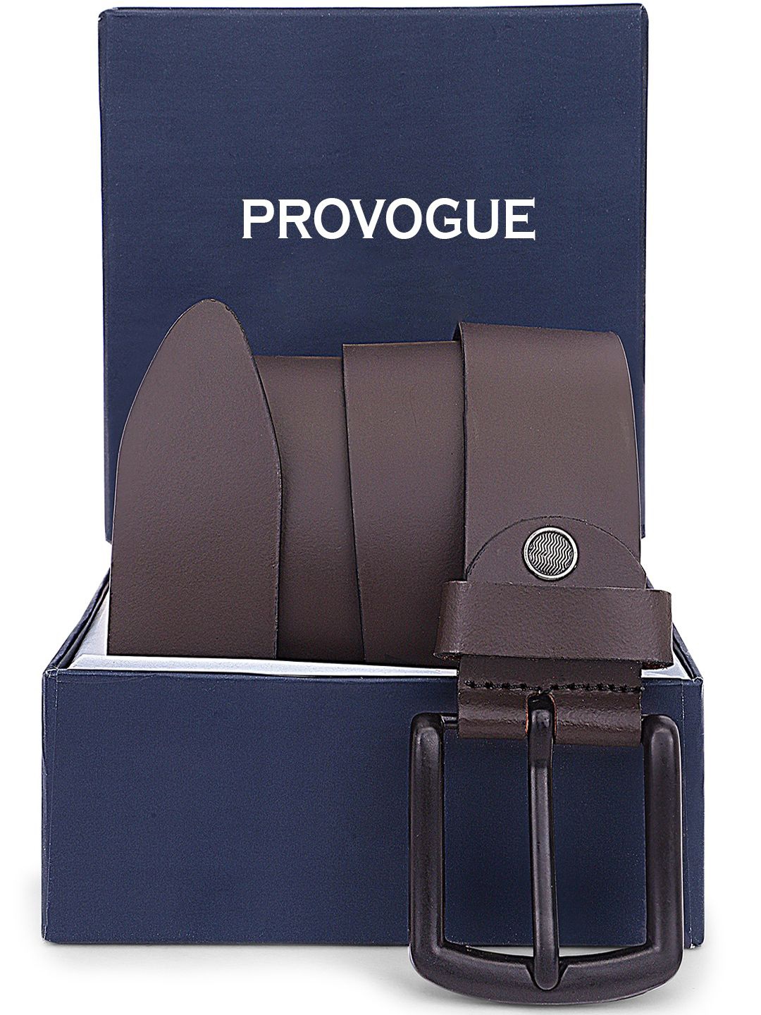 

Provogue Men Leather Formal Belt, Brown