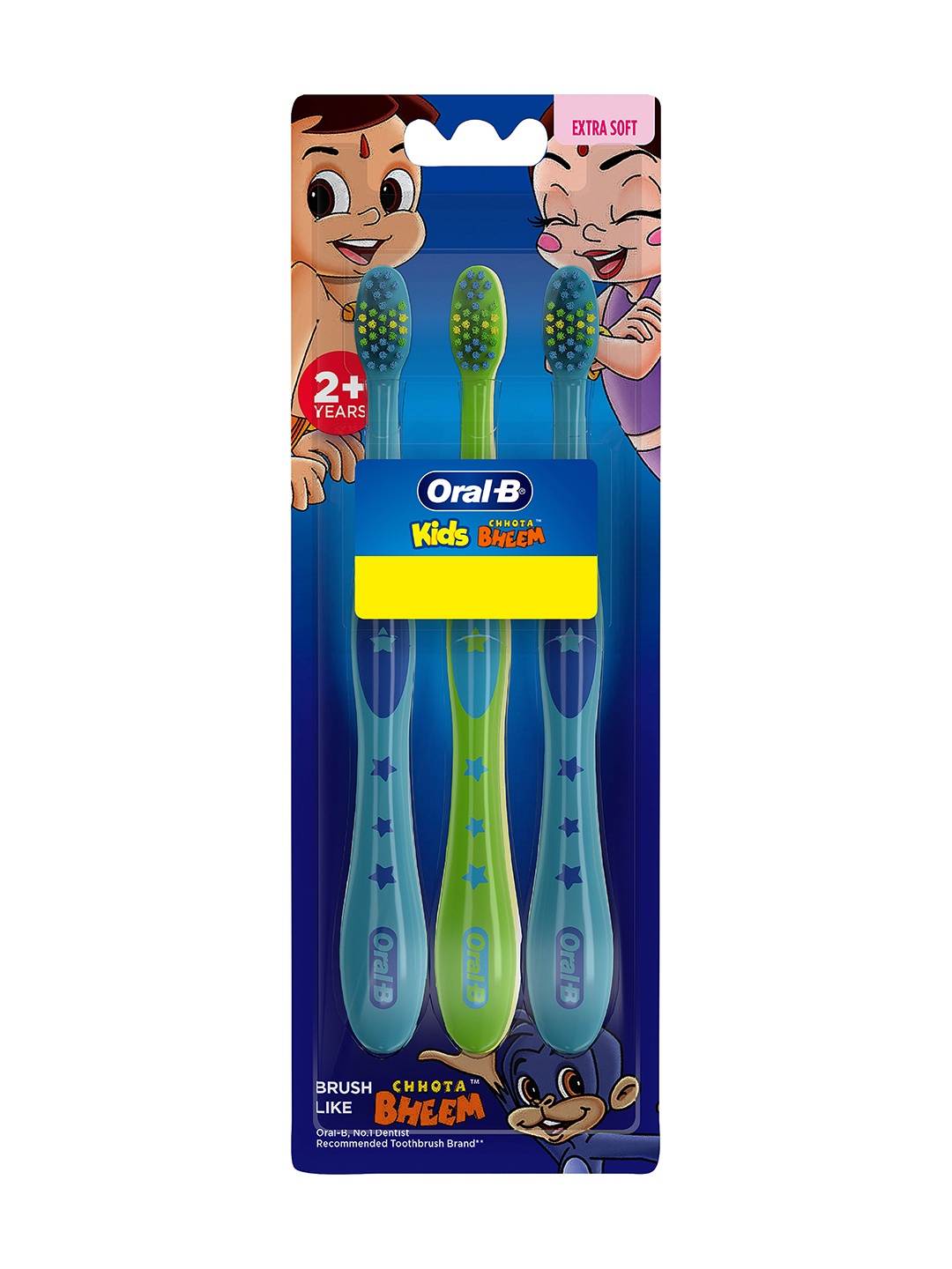 

Oral - B 3 Pcs Chota Bheem Extra Soft Bristles Kids Toothbrush, Multi