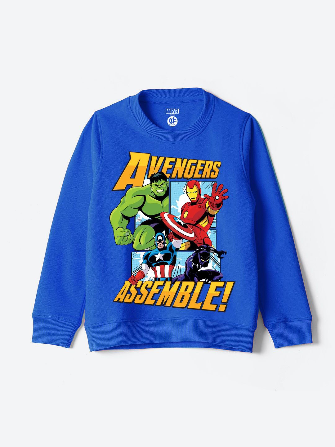 

YK Marvel Boys Printed Pullover Sweatshirt, Blue