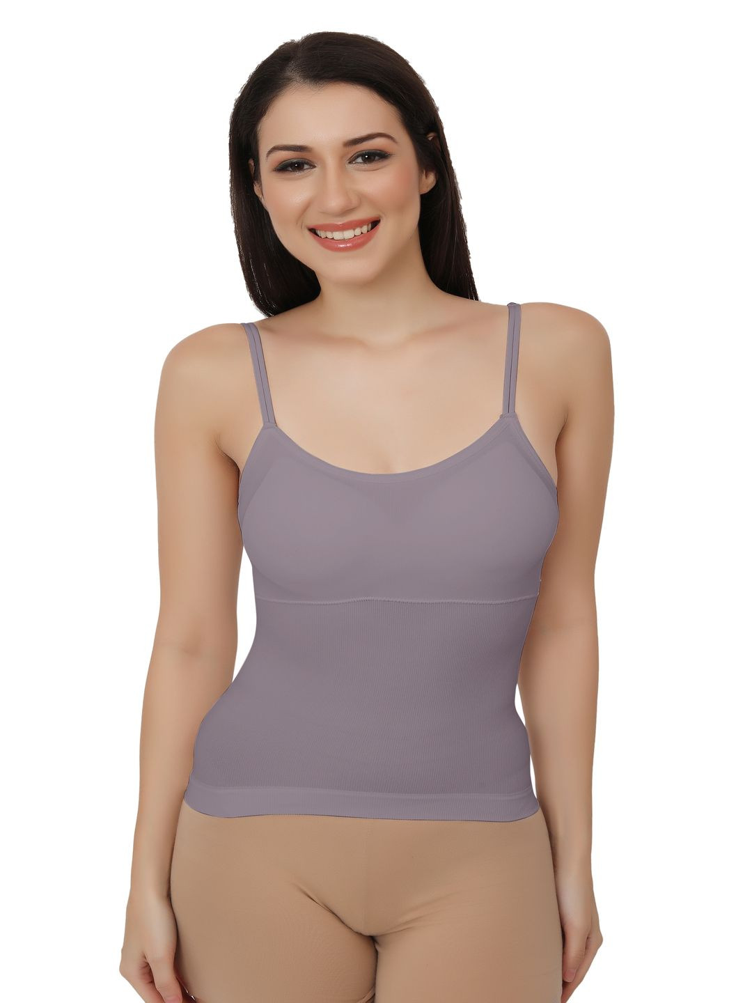 

Bella Voste Women's Stretchable Light Padded Camisole, Grey