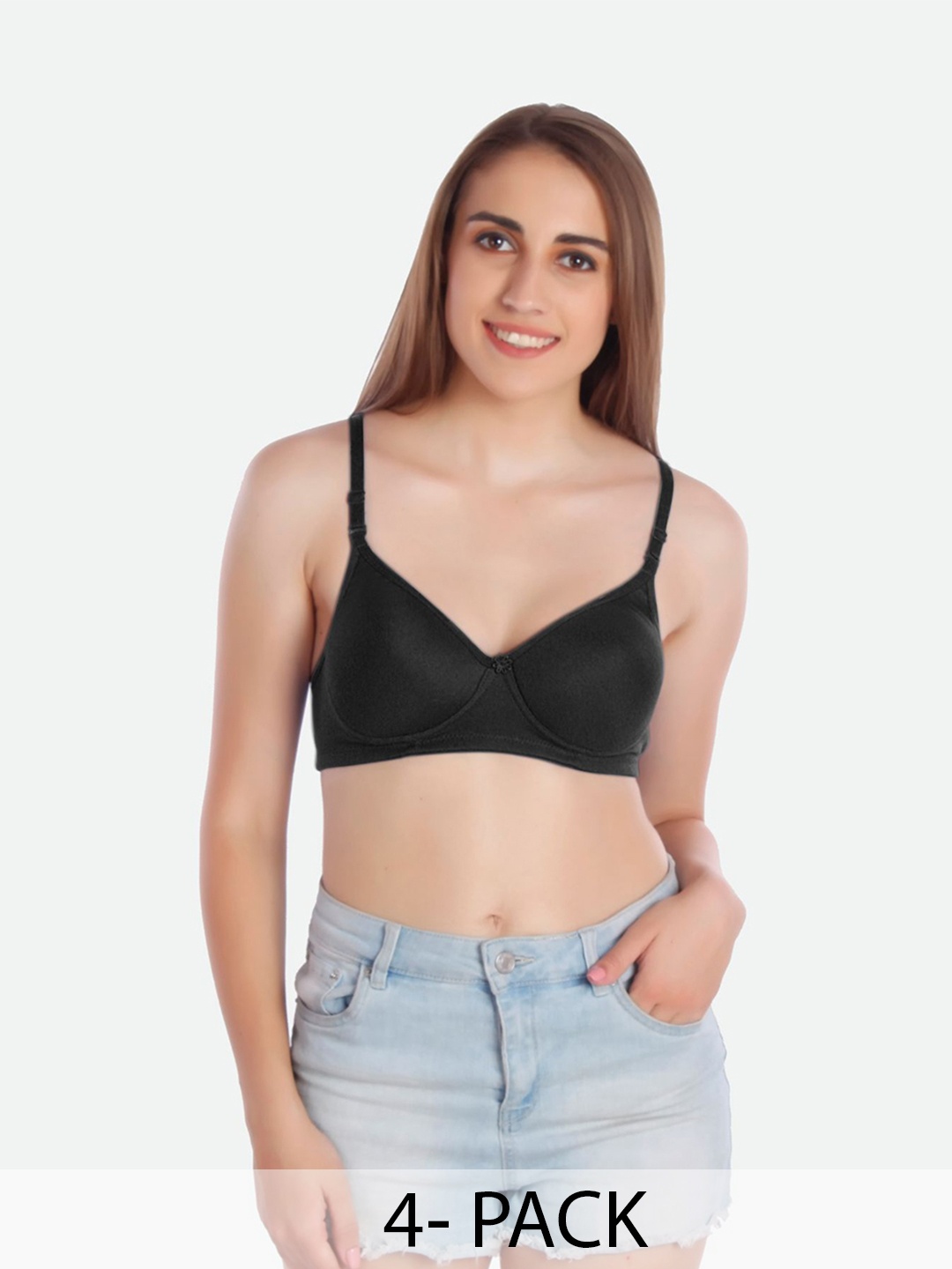 

MiEstilo Bra Full Coverage Lightly Padded, Red