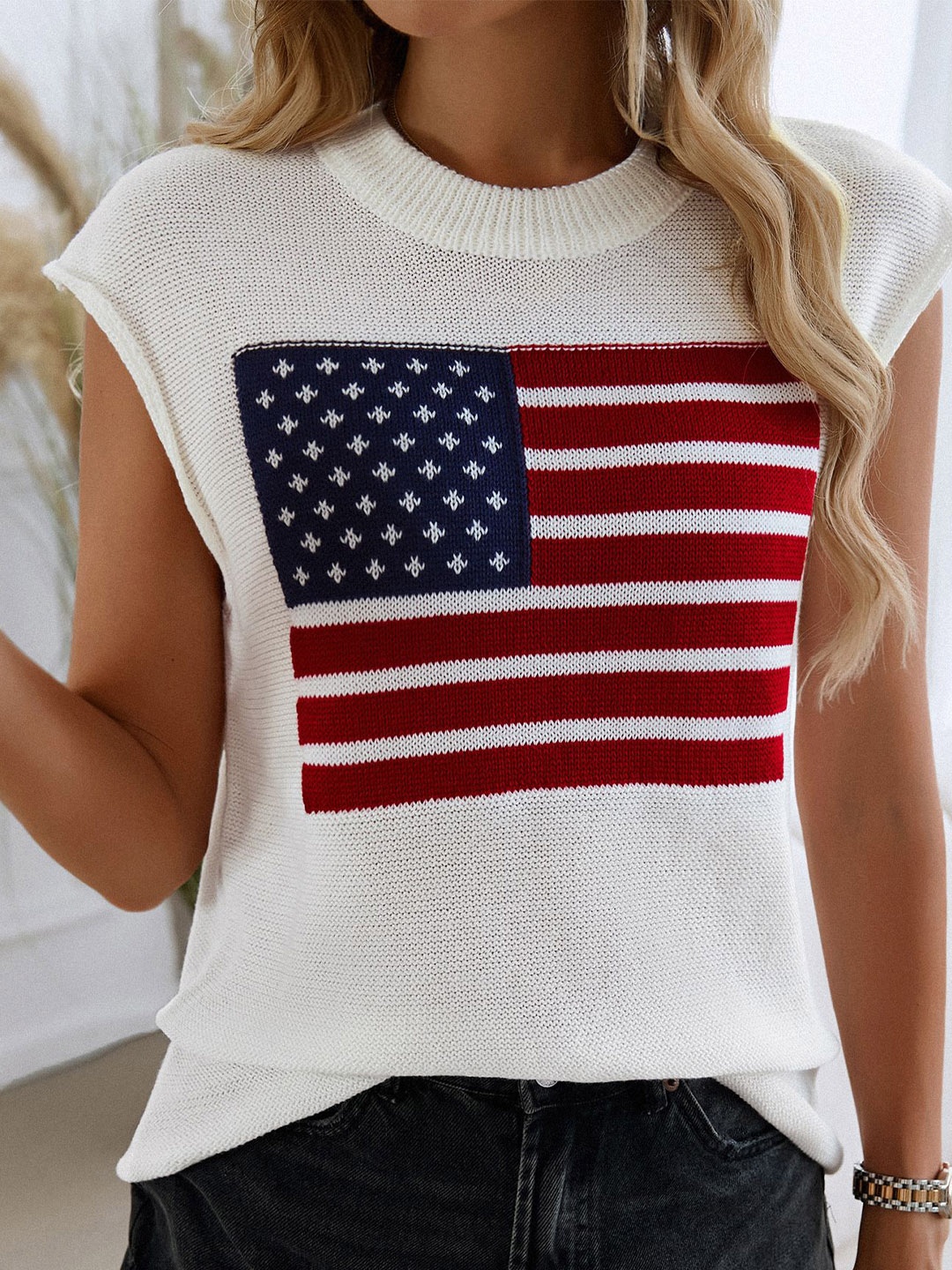 

StyleCast x Revolte Women Self Design Regular Top, Off white