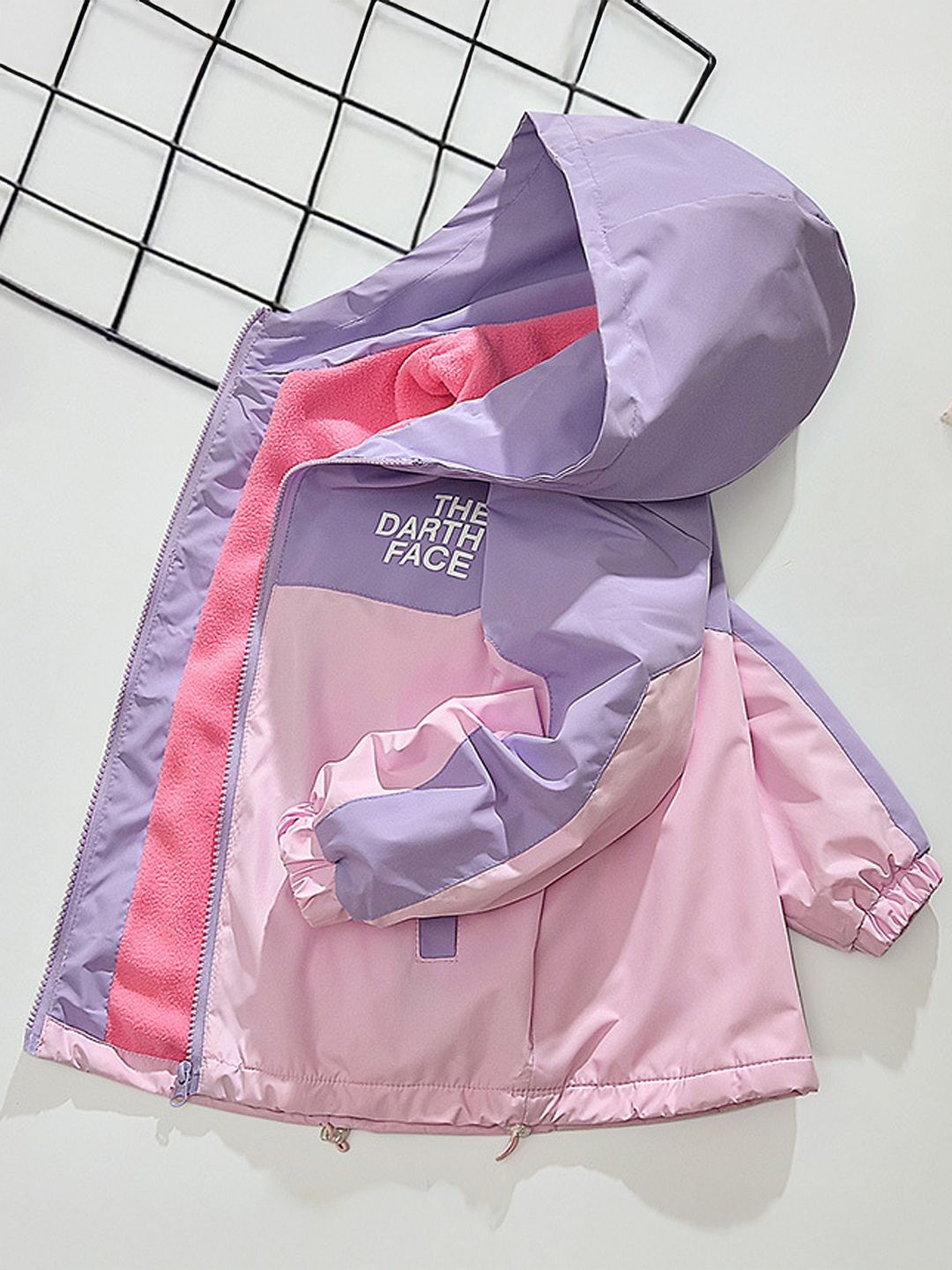

Xsole Unisex Kids Colourblocked Bomber Jacket, Purple